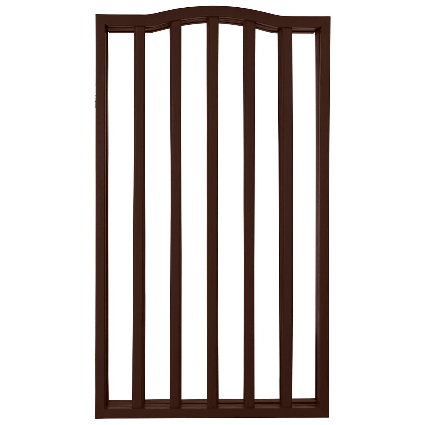 PETMAKER 4-Panel Indoor Foldable Pet Gate, Brown
