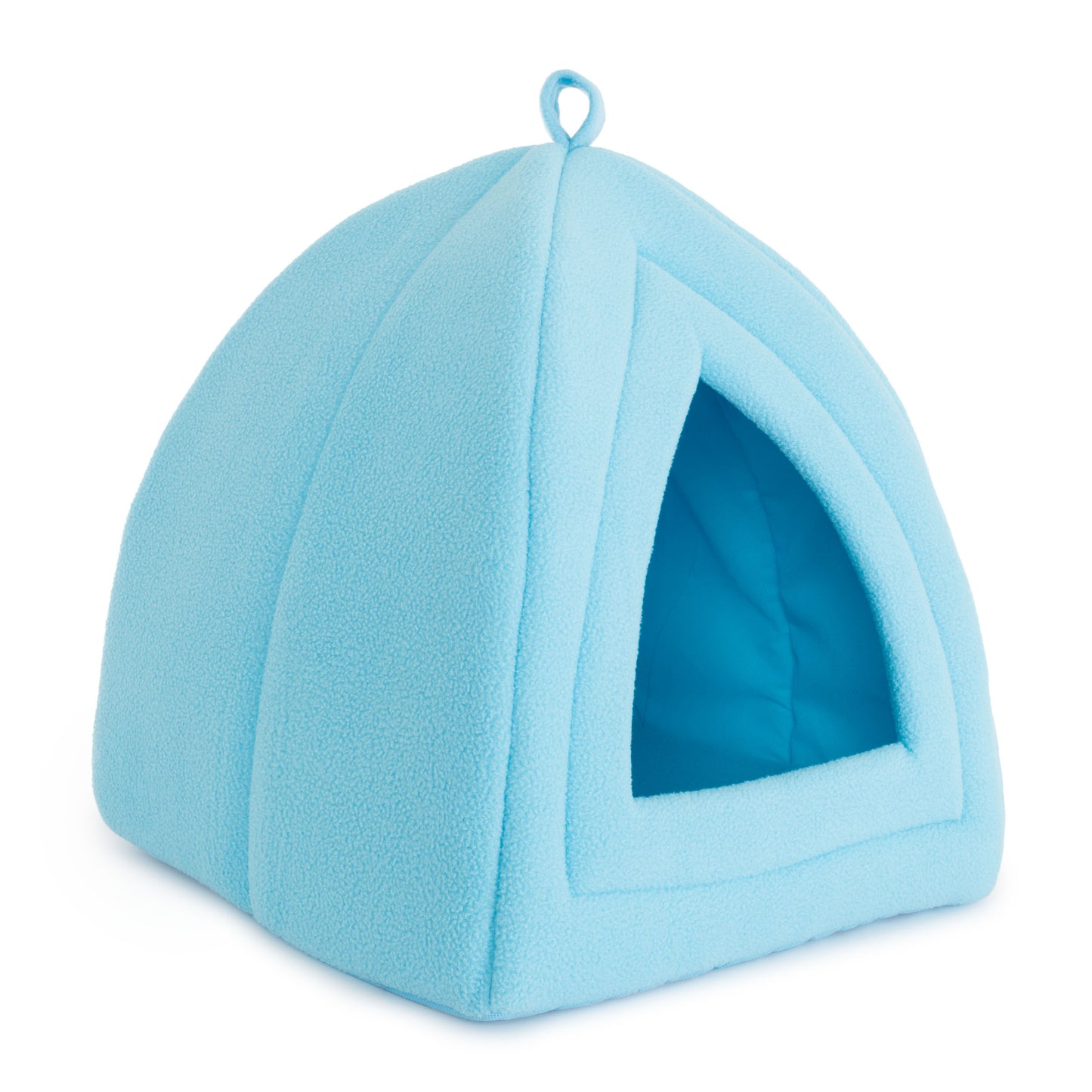 Pet Adobe Cat House for Small Animals, Blue