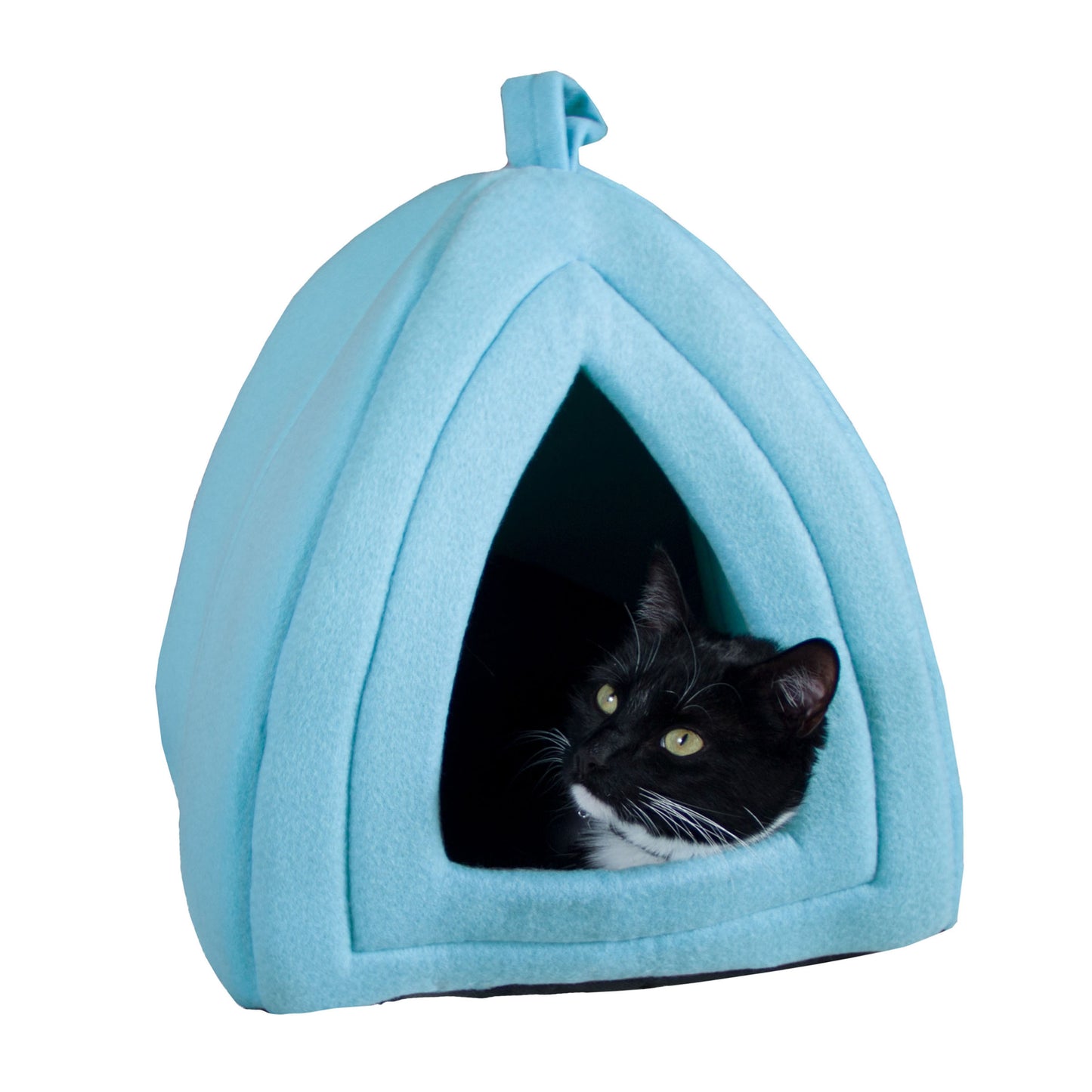 Pet Adobe Cat House for Small Animals, Blue