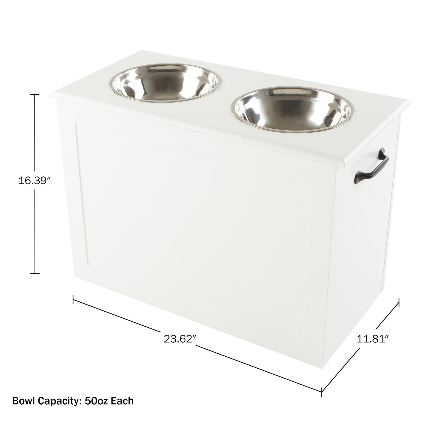 Elevated Dog Bowls with Storage