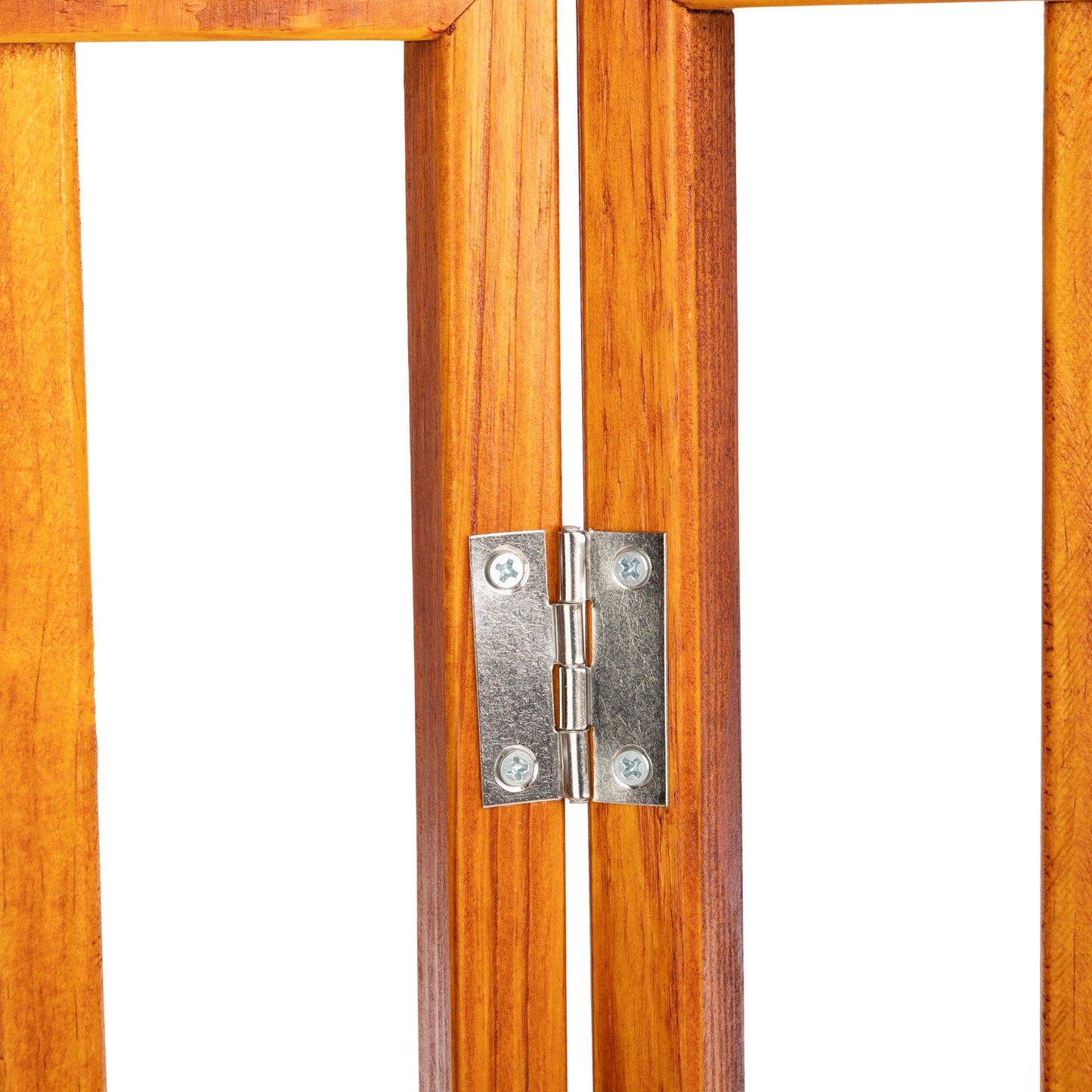 PETMAKER 3-Panel Foldable Pet Gate, Mahogany