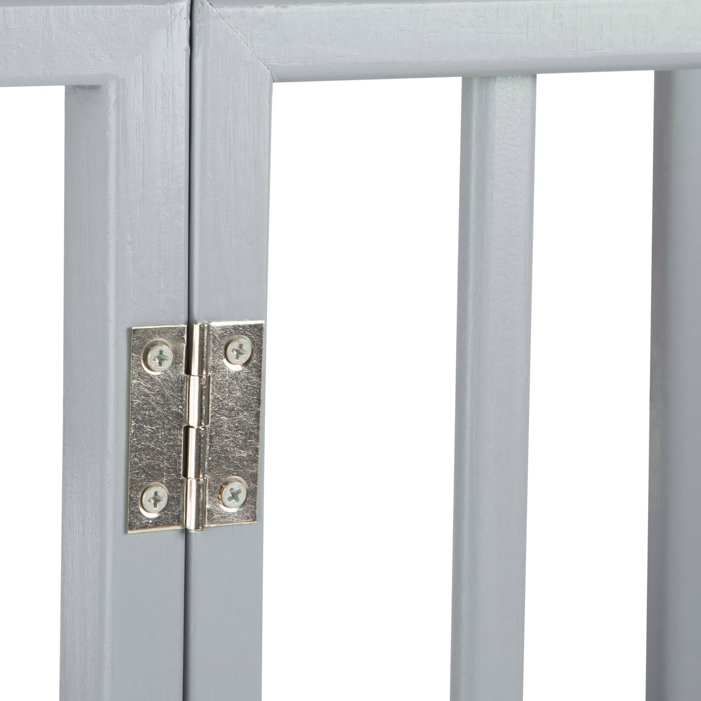 PETMAKER 4-Panel Indoor Foldable Pet Gate, Gray