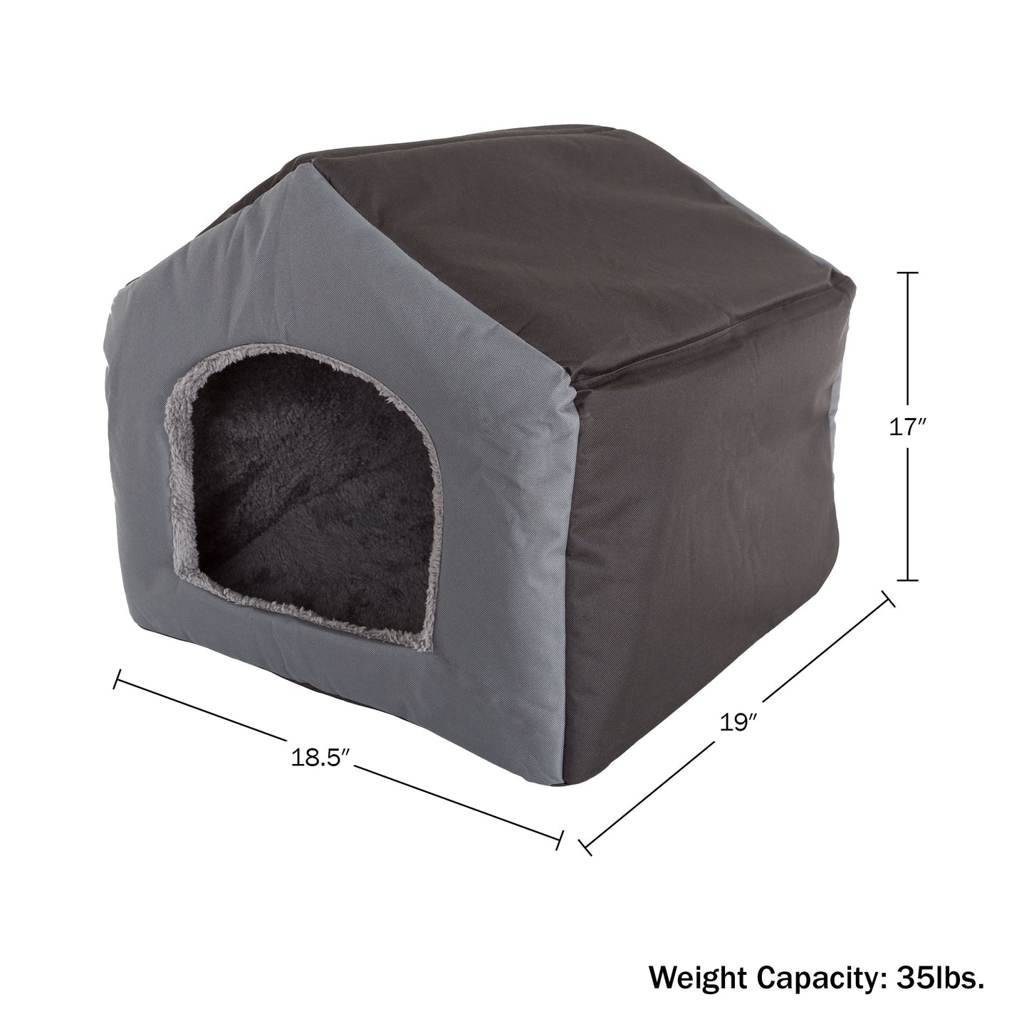 PETMAKER Indoor Dog House for Small Pets, Gray