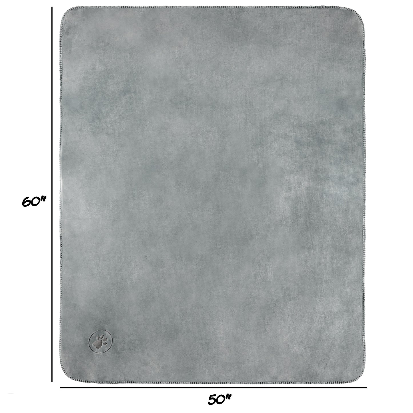 PETMAKER 50x60-Inch Waterproof Dog Blanket, Gray