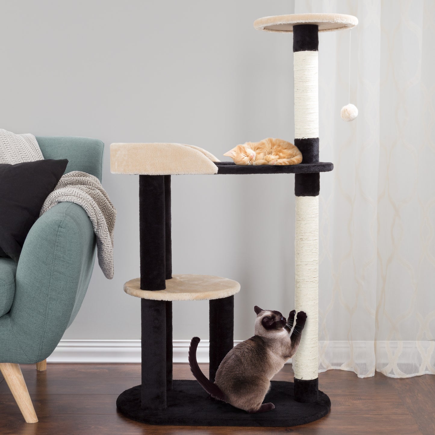 3-Tier Indoor Cat Scratching Post