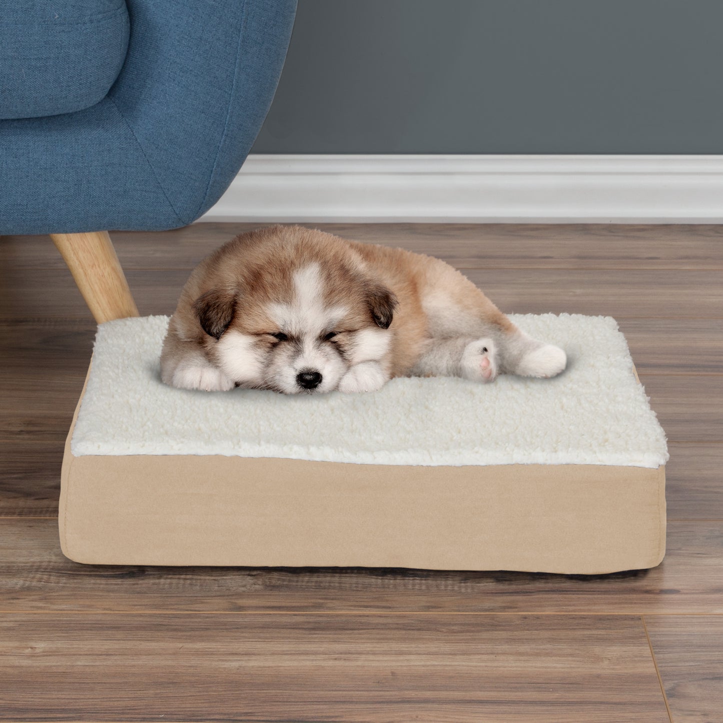 Orthopedic Sherpa Top Pet Bed
