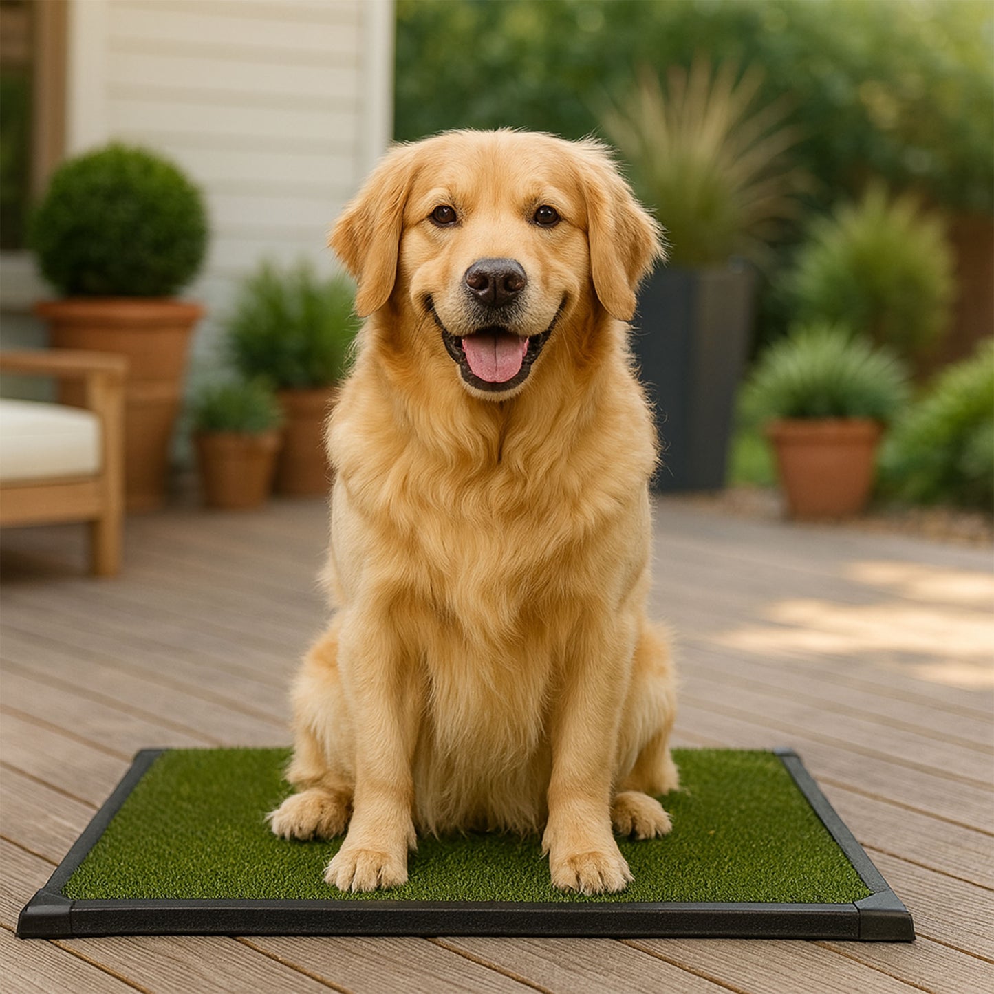 Reusable Grass Puppy Pad with Tray