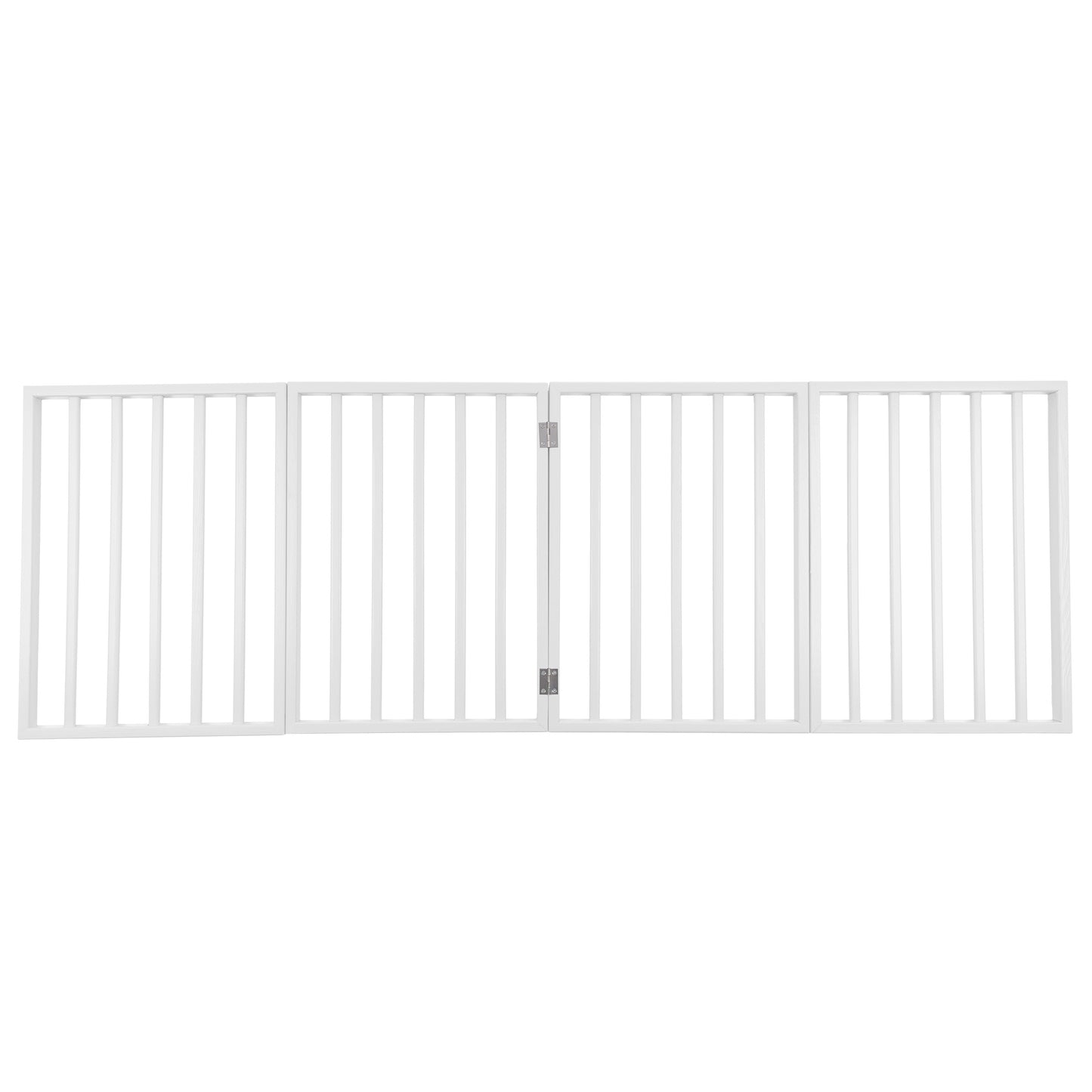 PETMAKER 4-Panel Indoor Foldable Pet Gate, White