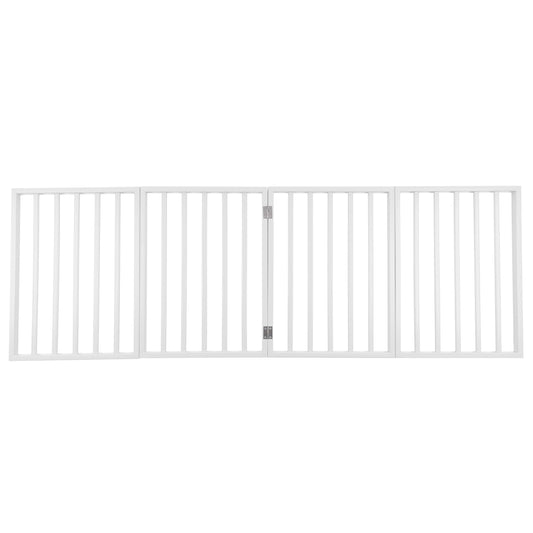 PETMAKER 4-Panel Indoor Foldable Pet Gate, White