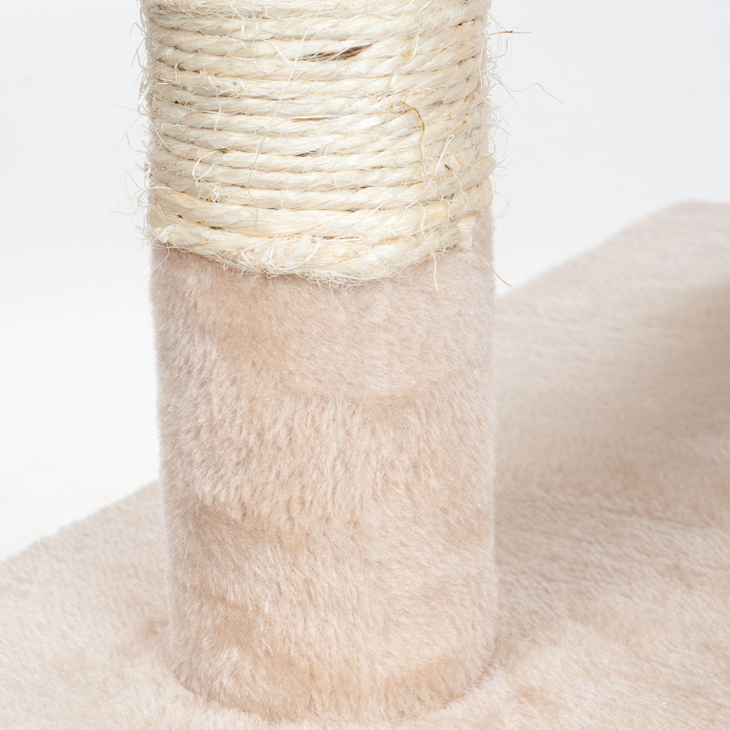 Pet Adobe 5.5FT Cat Tree with Scratch Posts, Beige