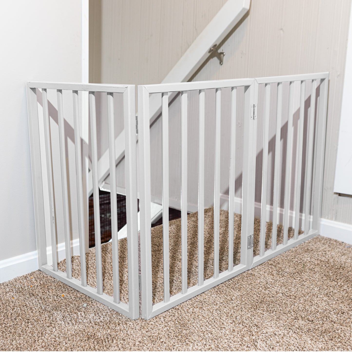 PETMAKER 3-Panel Indoor Foldable Pet Gate, White