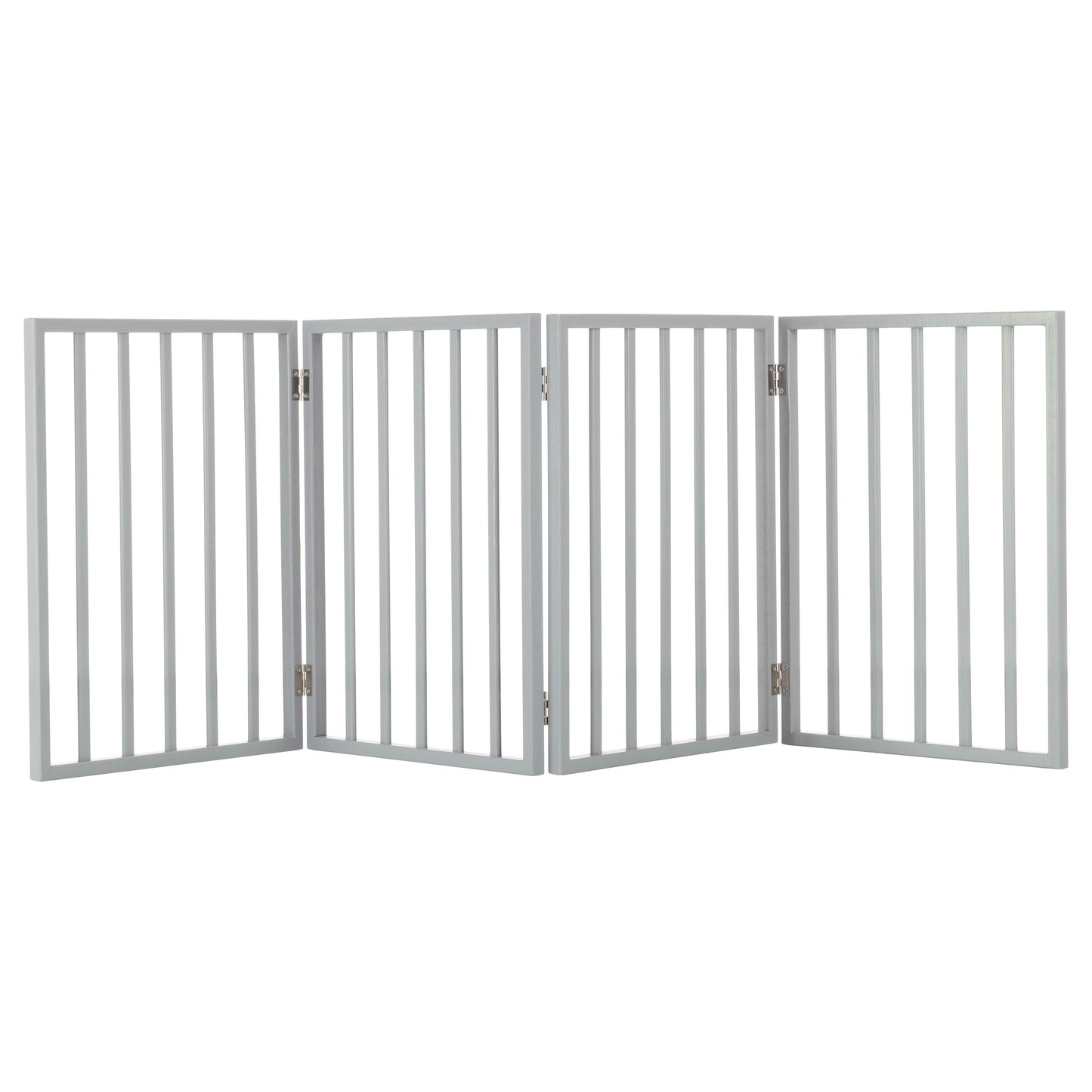 PETMAKER 4-Panel Indoor Foldable Pet Gate, Gray