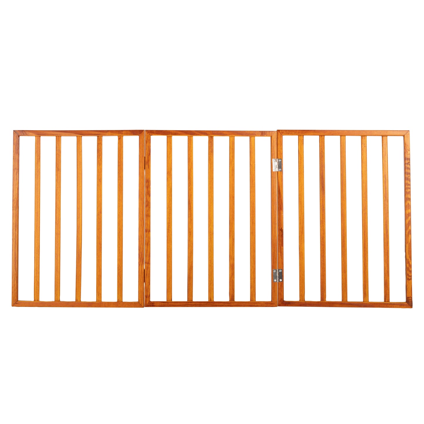 PETMAKER 3-Panel Foldable Pet Gate, Mahogany