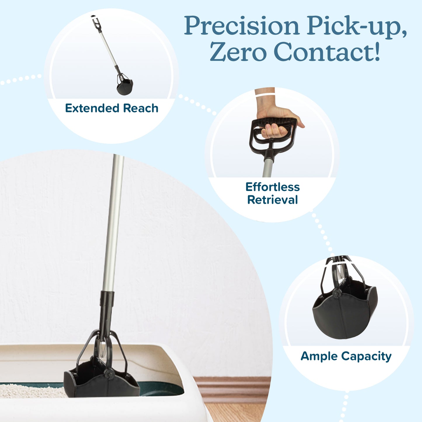 Pet Pooper Scooper with Long Handle