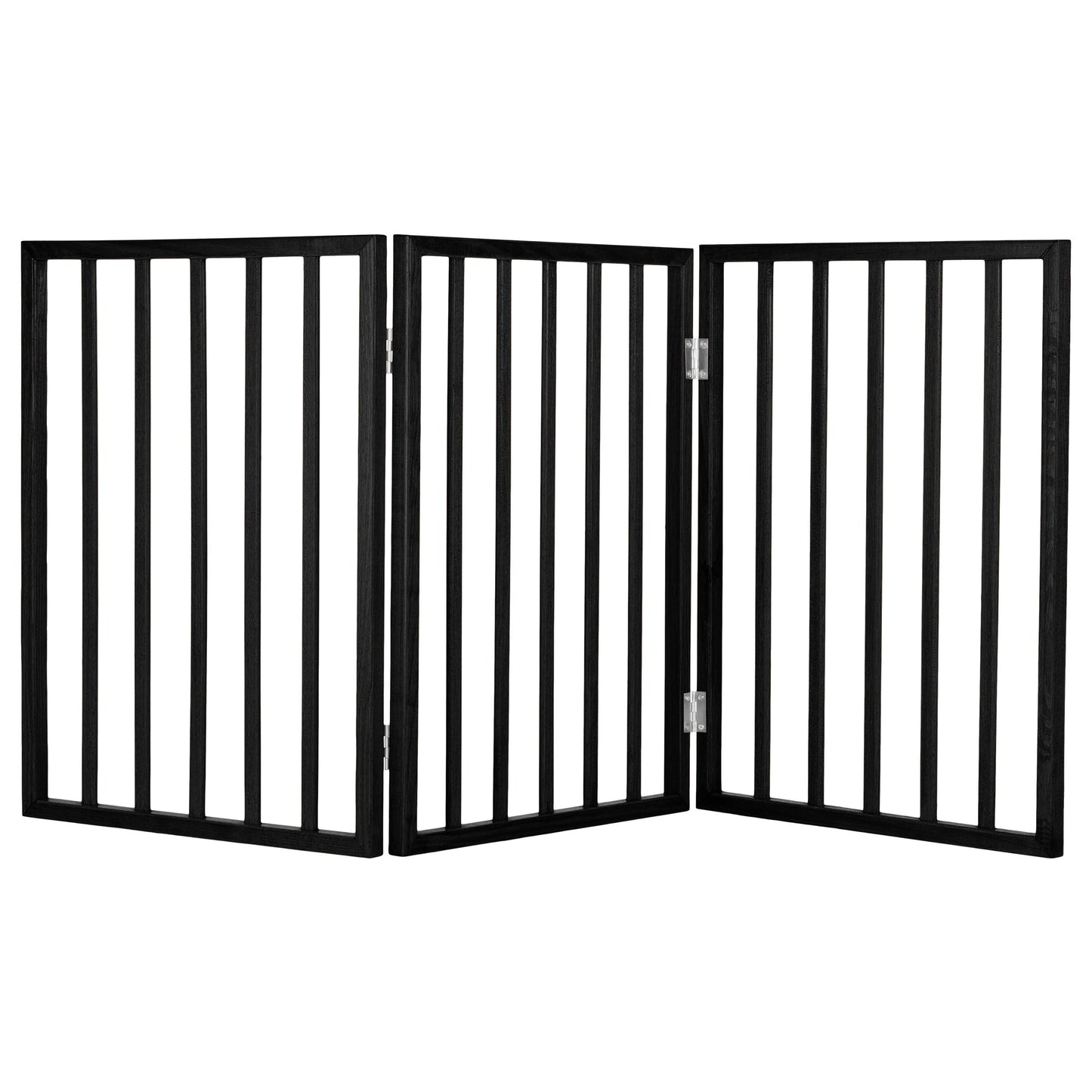 PETMAKER 3-Panel Indoor Foldable Pet Gate, Black