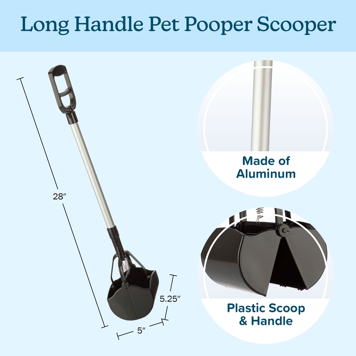 Pet Pooper Scooper with Long Handle