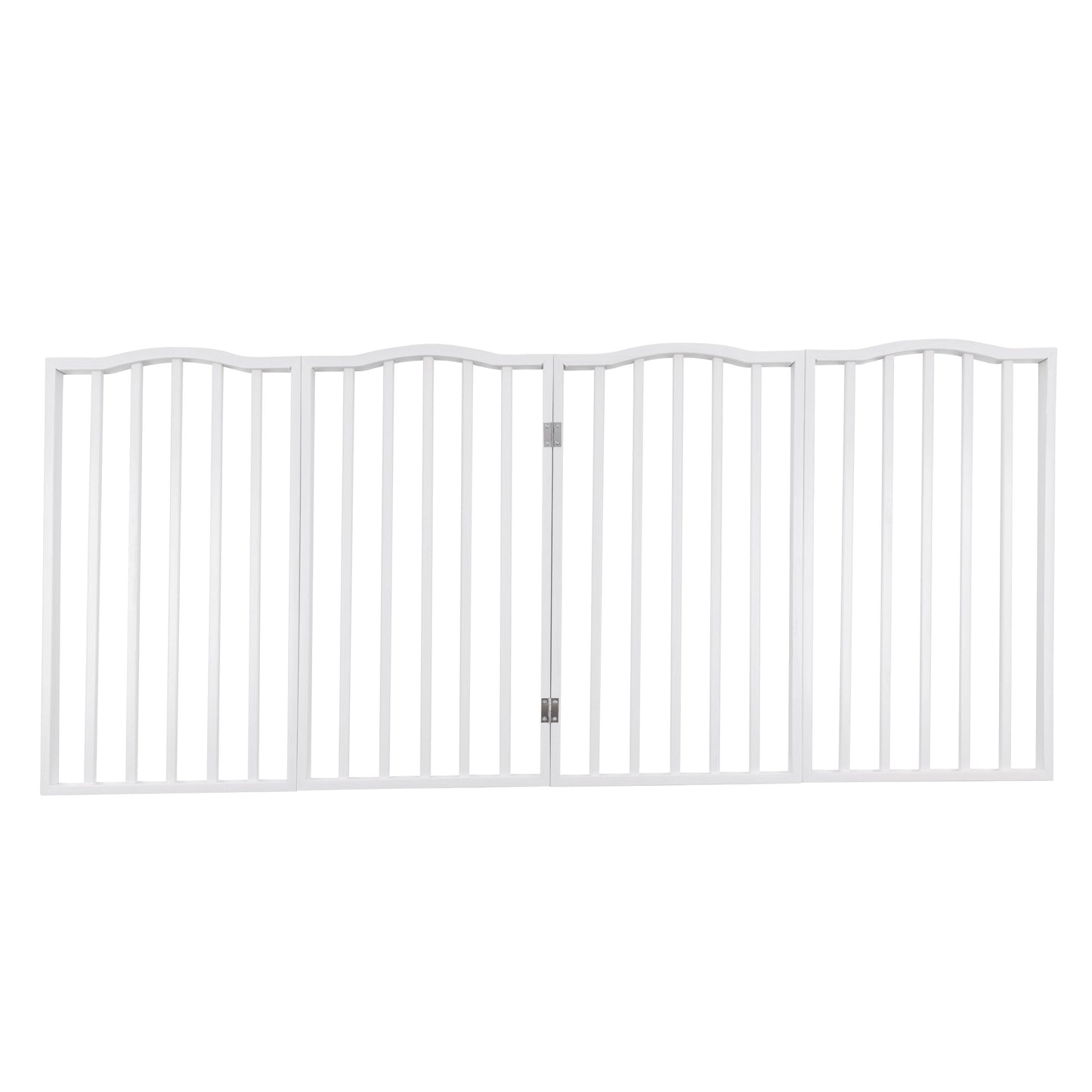 PETMAKER 4-Panel Indoor Foldable Pet Gate, White