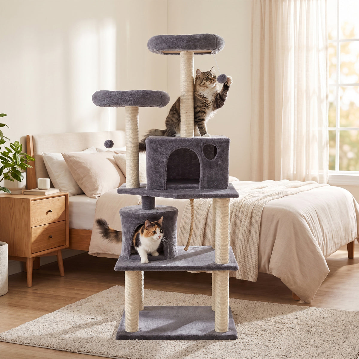 5-Tier Cat Tree with Scratch Posts