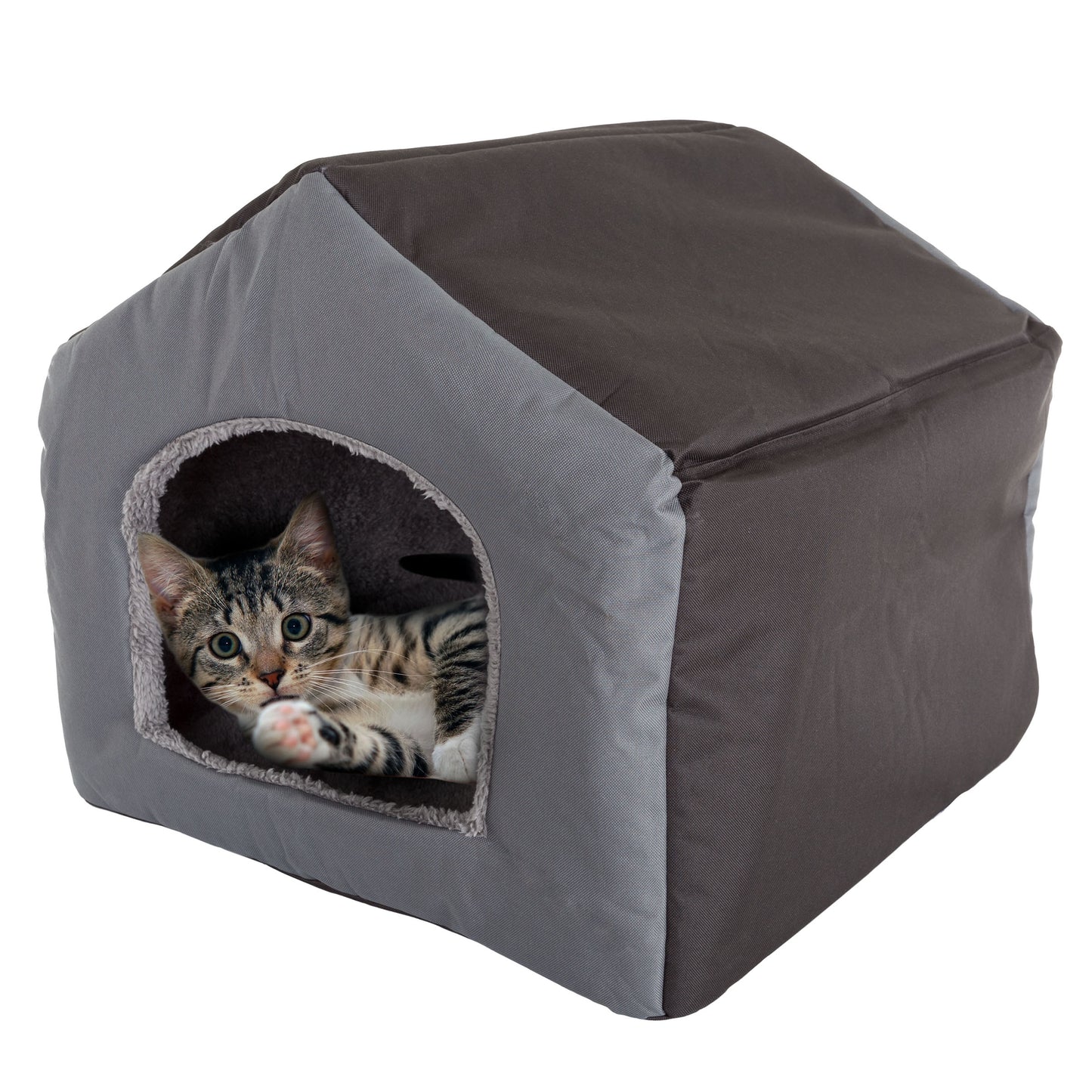 PETMAKER Indoor Dog House for Small Pets, Gray