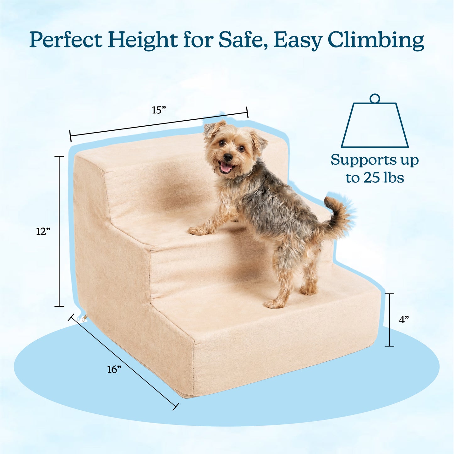 3-Step Nonslip Foam Staircase