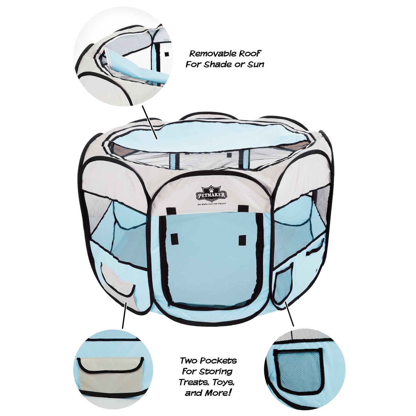 Pop-Up Pet Playpen and Storage Bag
