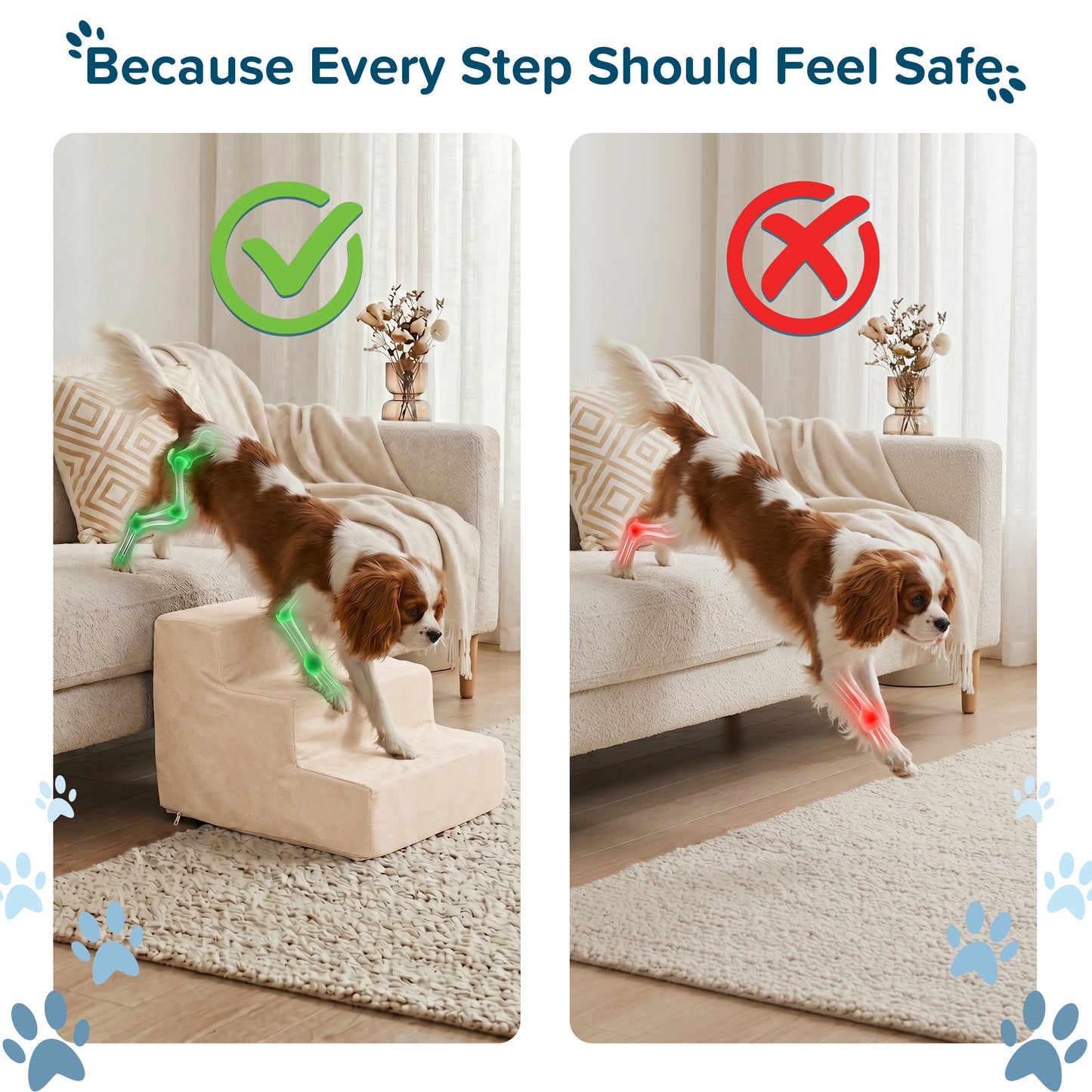 3-Step Nonslip Foam Staircase