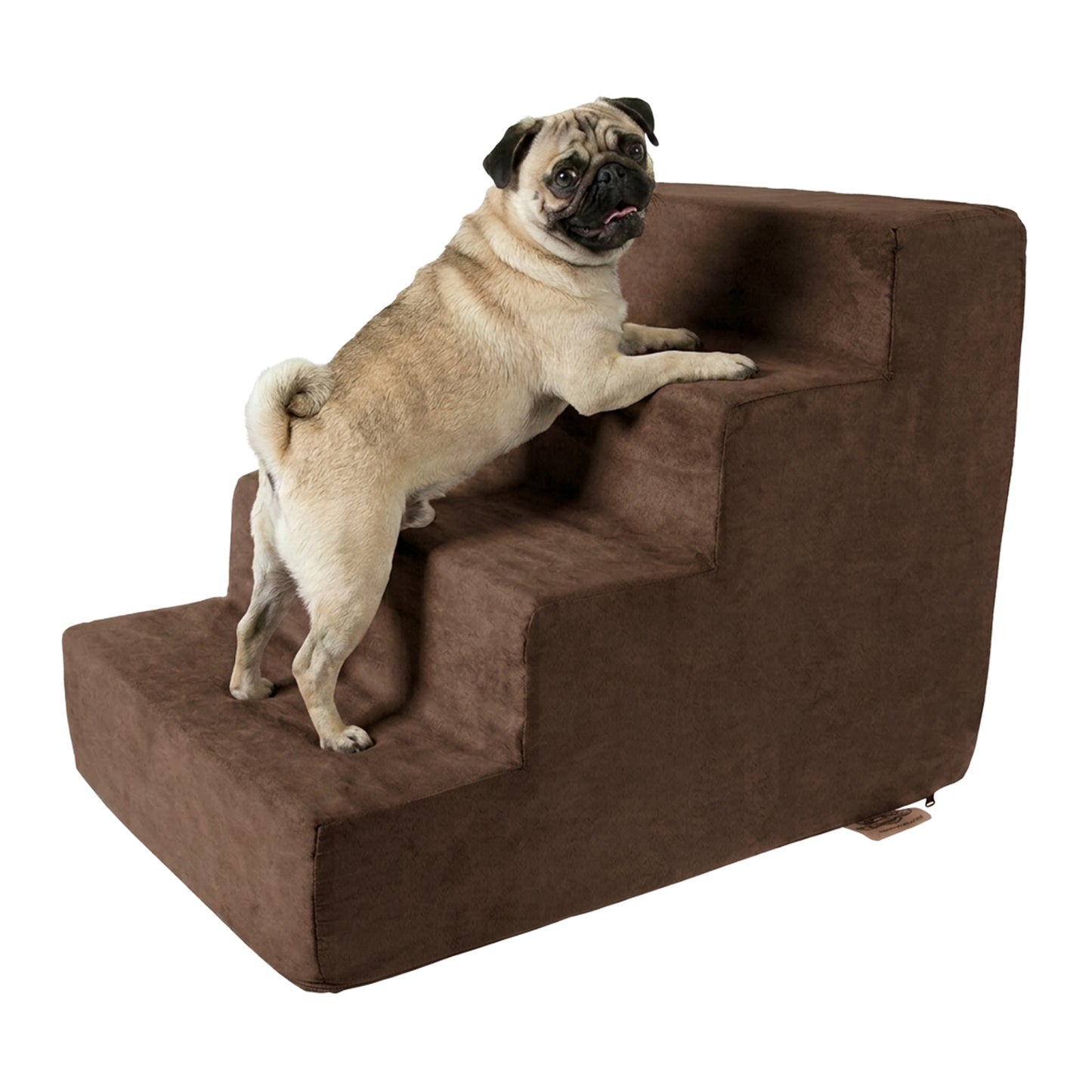 PETMAKER Foam Dog Stairs for Small Pets, Brown