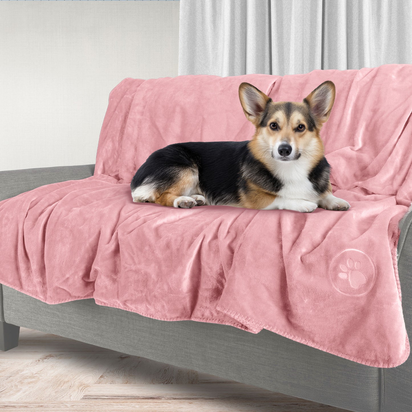 PETMAKER 50x60-Inch Waterproof Dog Blanket, Pink