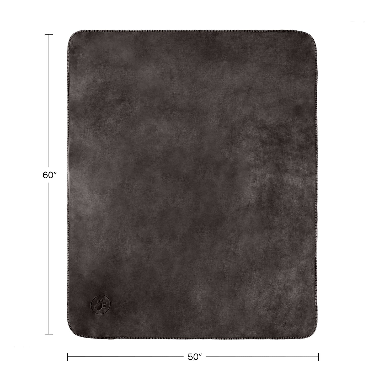 PETMAKER 50x60in Waterproof Dog Blanket, Charcoal