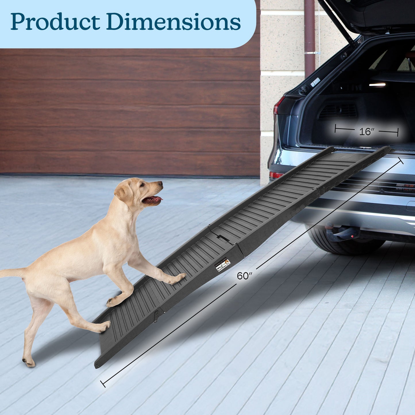 Nonslip Dog Ramp with Raised Sides