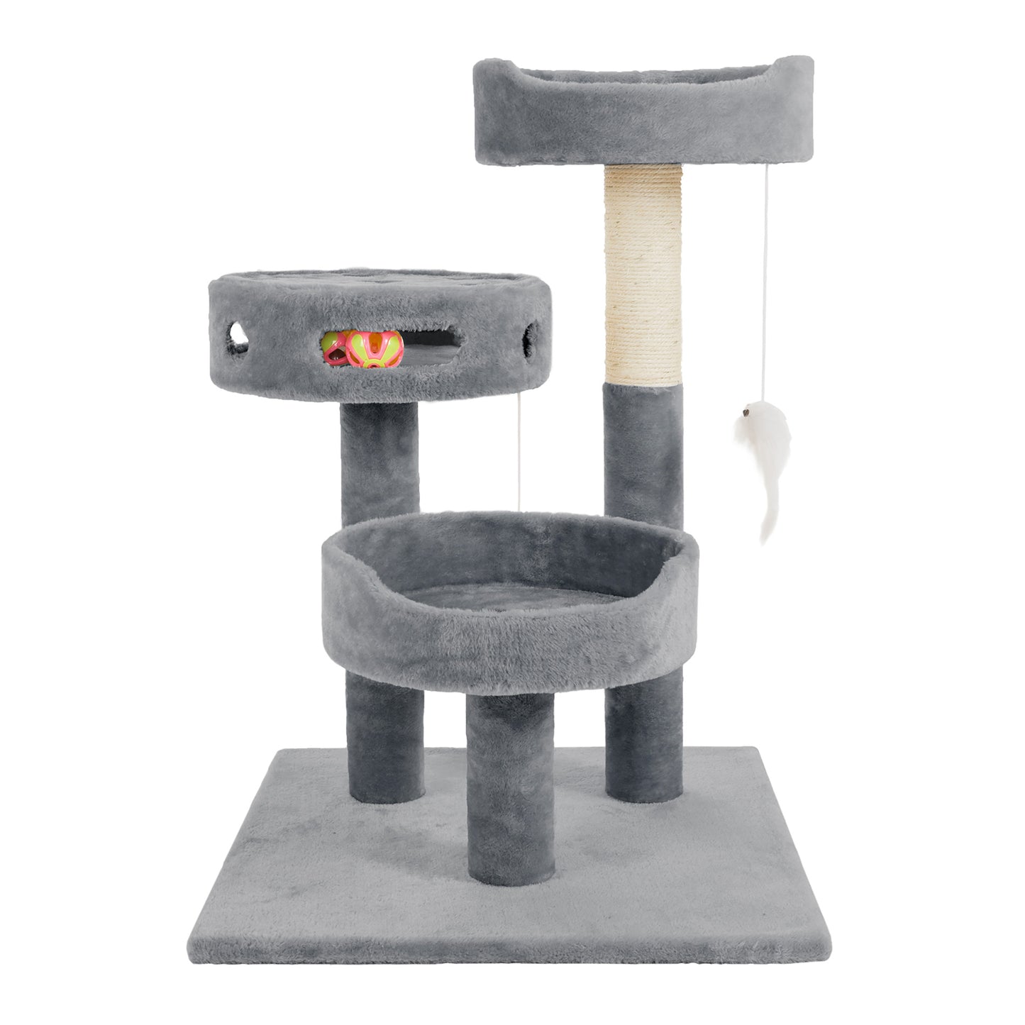 PETMAKER Cat Tree with Interactive Cheese Wheel