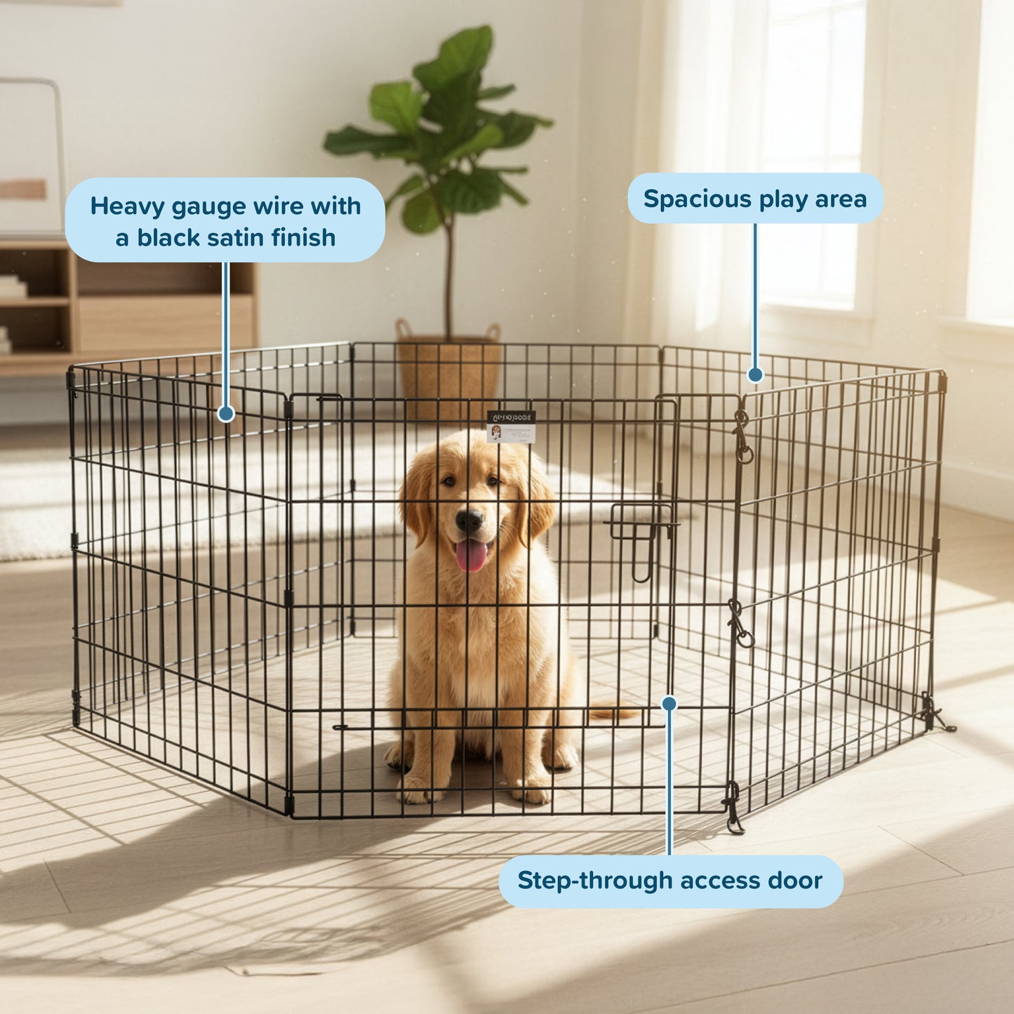 PETMAKER Indoor/Outdoor Foldable Dog Playpen