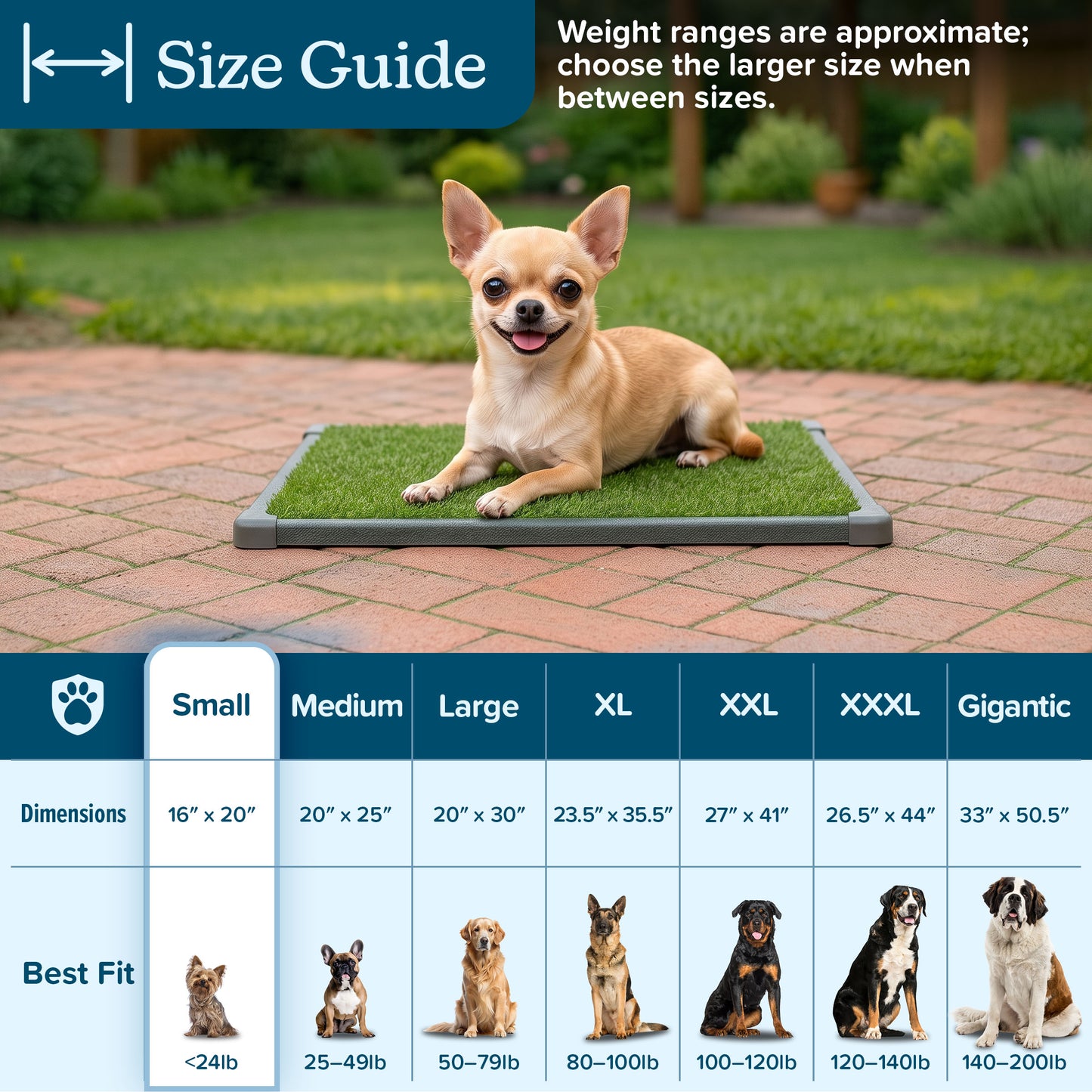 3 Replacement Turf Grass Pee Pads