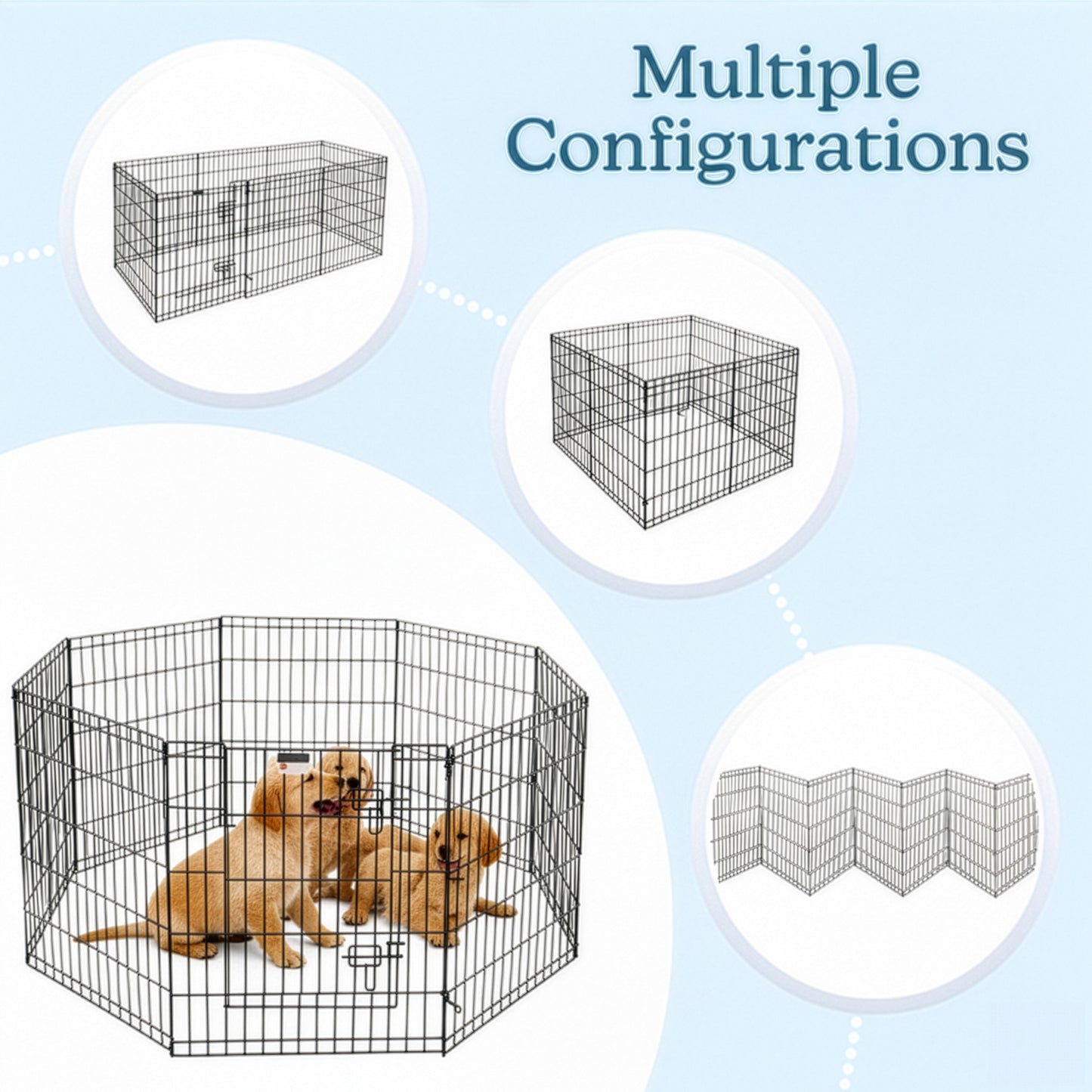 PETMAKER Indoor/Outdoor Foldable Dog Playpen
