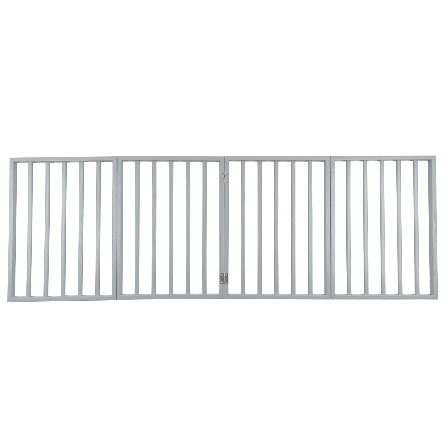 PETMAKER 4-Panel Indoor Foldable Pet Gate, Gray