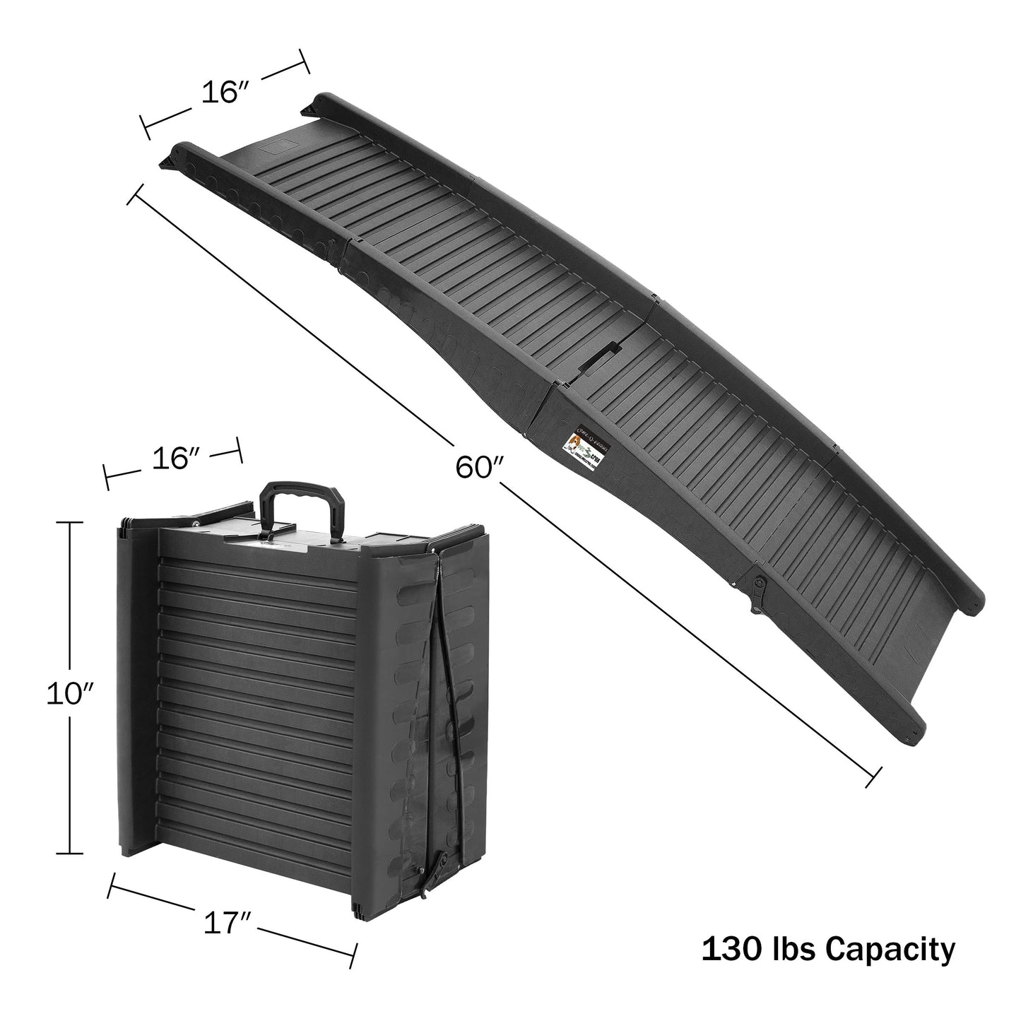 Nonslip Dog Ramp with Raised Sides