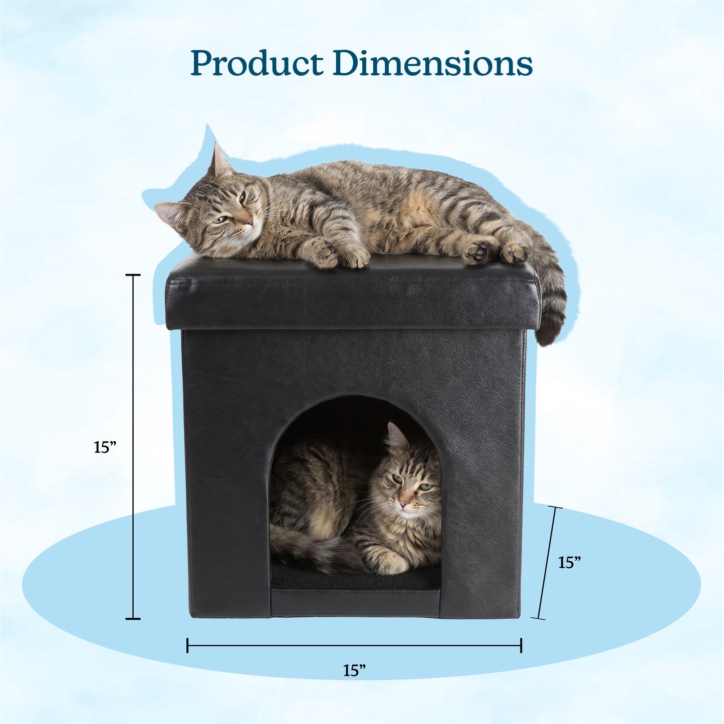 Collapsible Pet House Ottoman