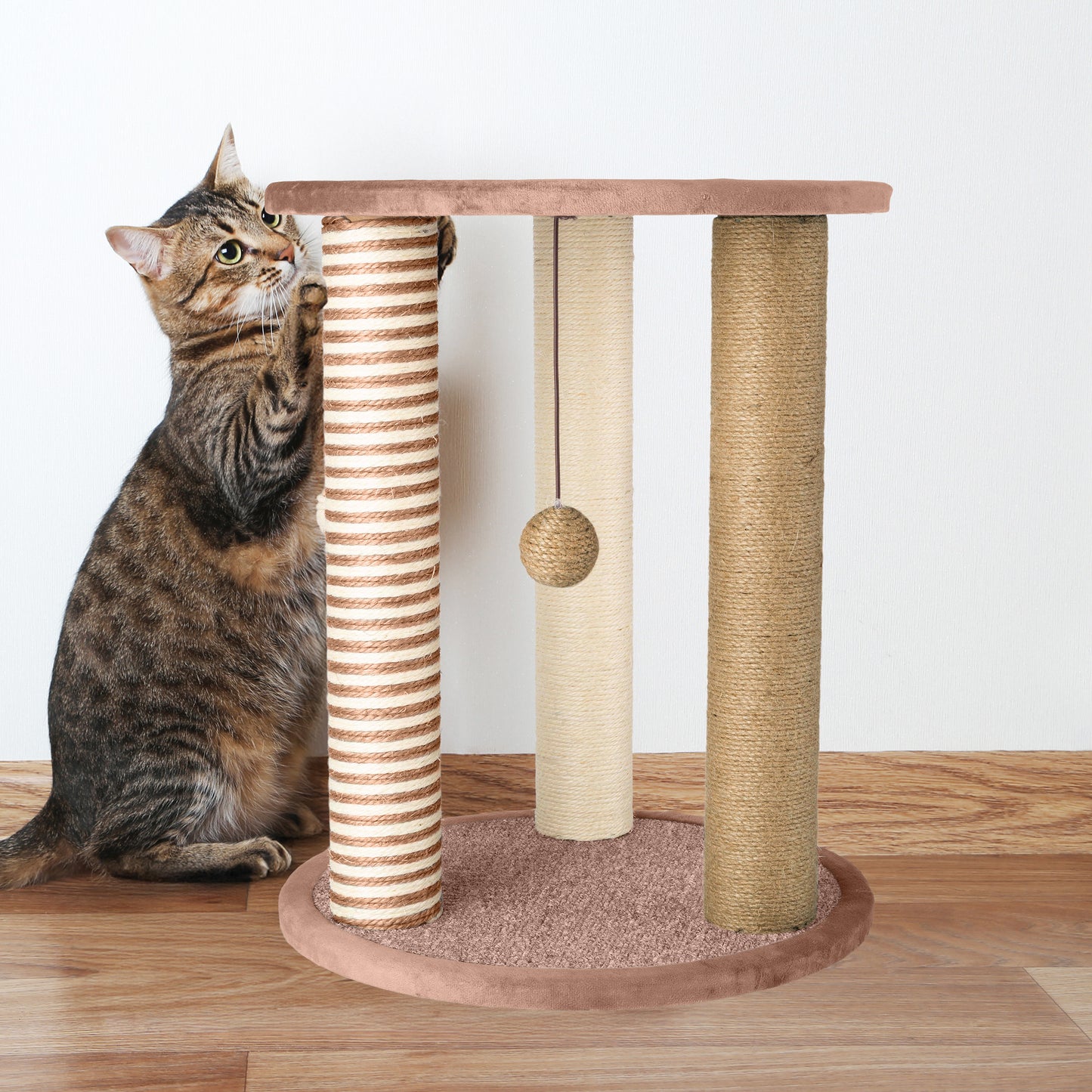 Cat Scratching Post Tower with 3 Posts