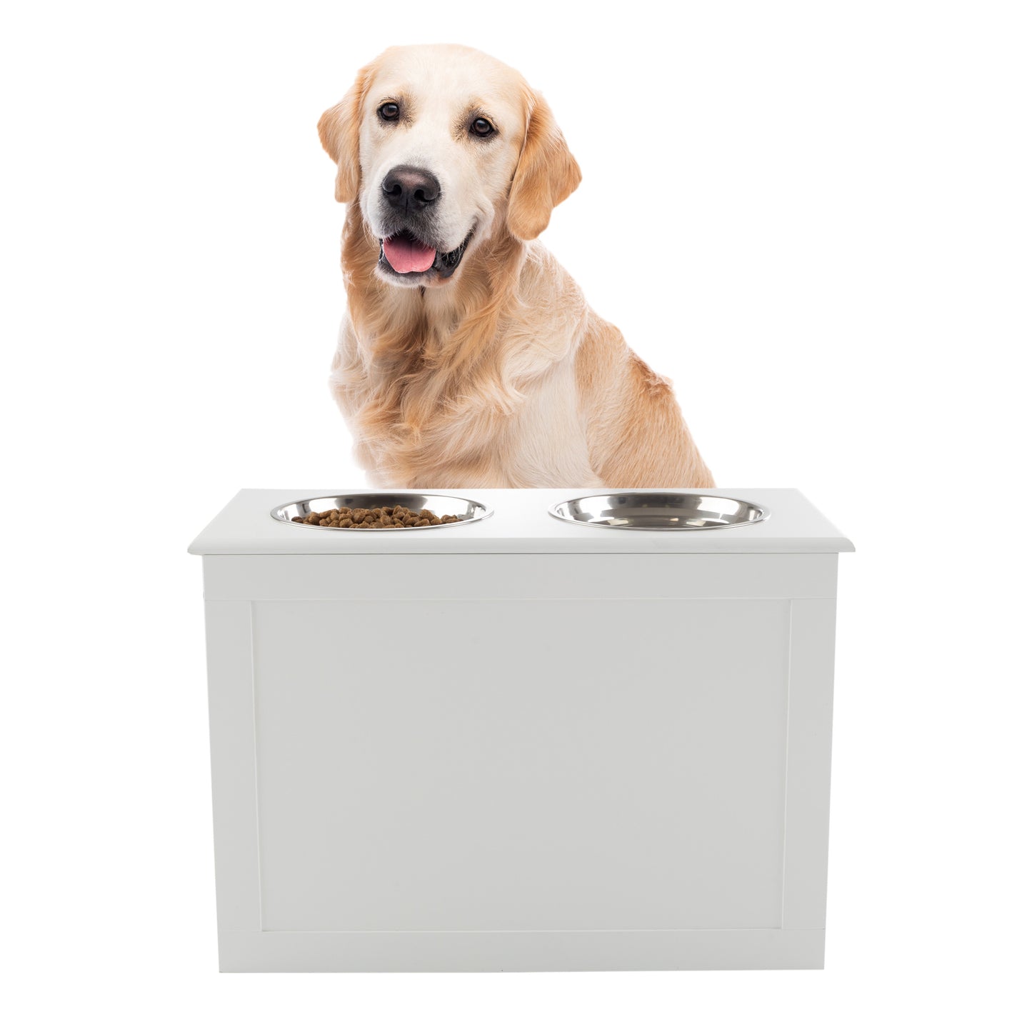 Elevated Dog Bowls with Storage