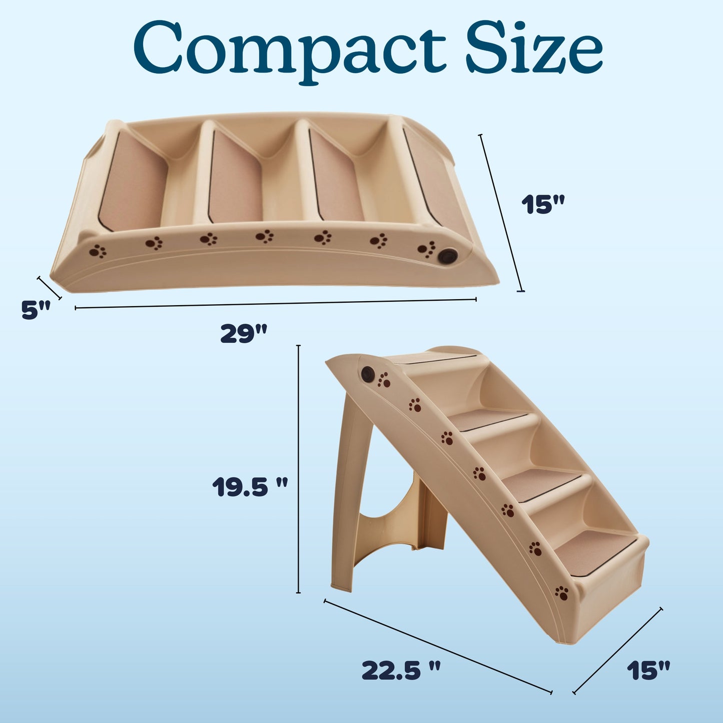 Foldable 4-Step Nonslip Pet Stairs