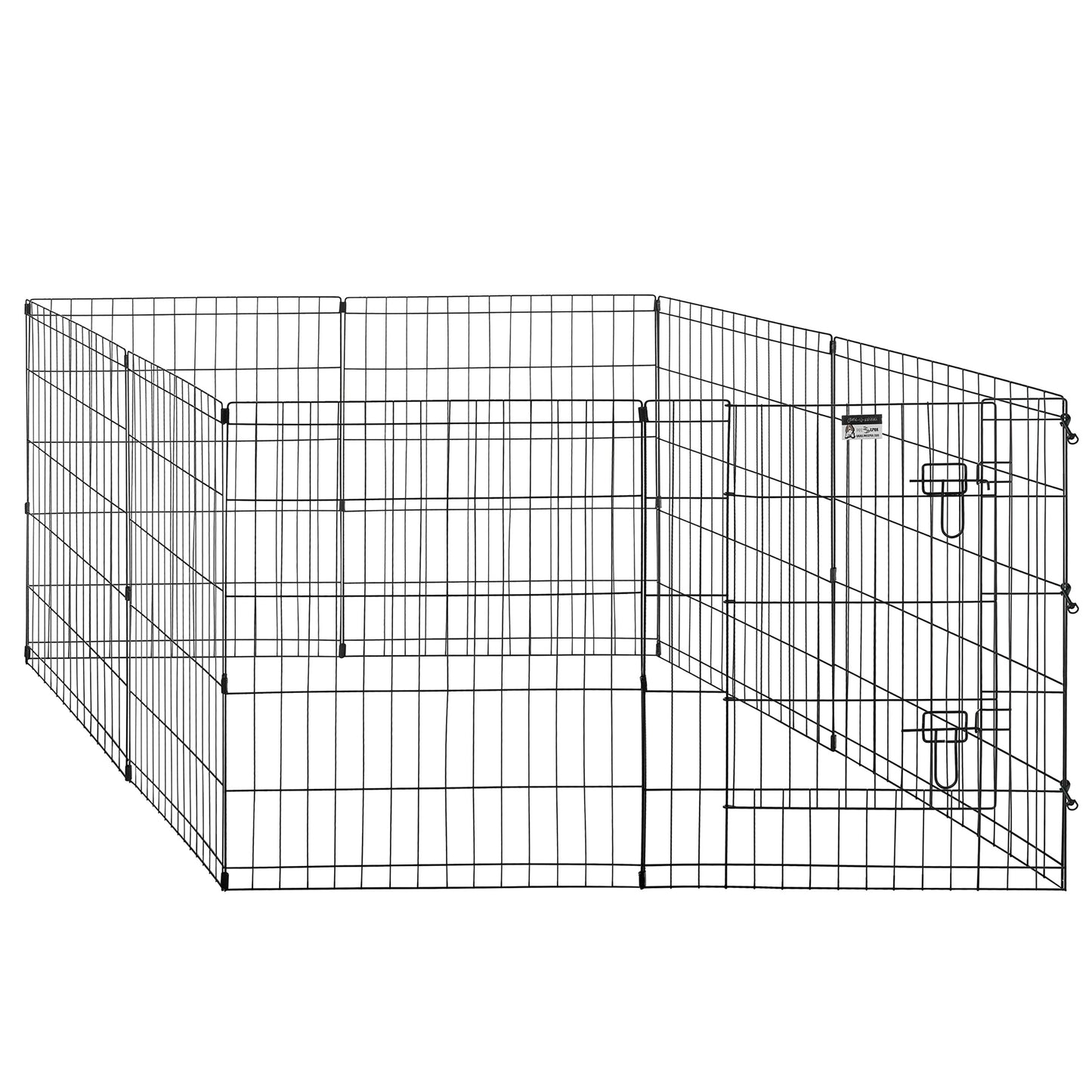 8-Panel Dog Playpen with Gate