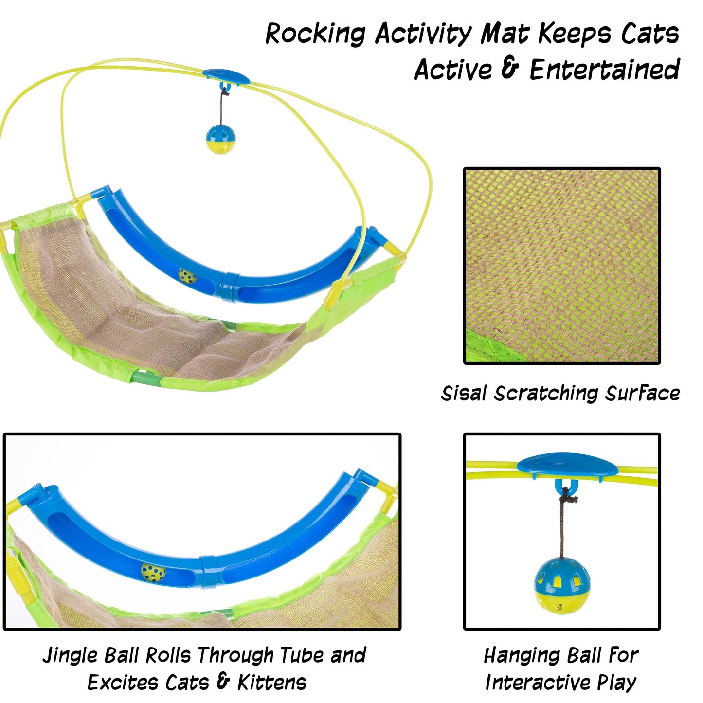 PETMAKER Interactive Cat Toy Rocking Activity Mat