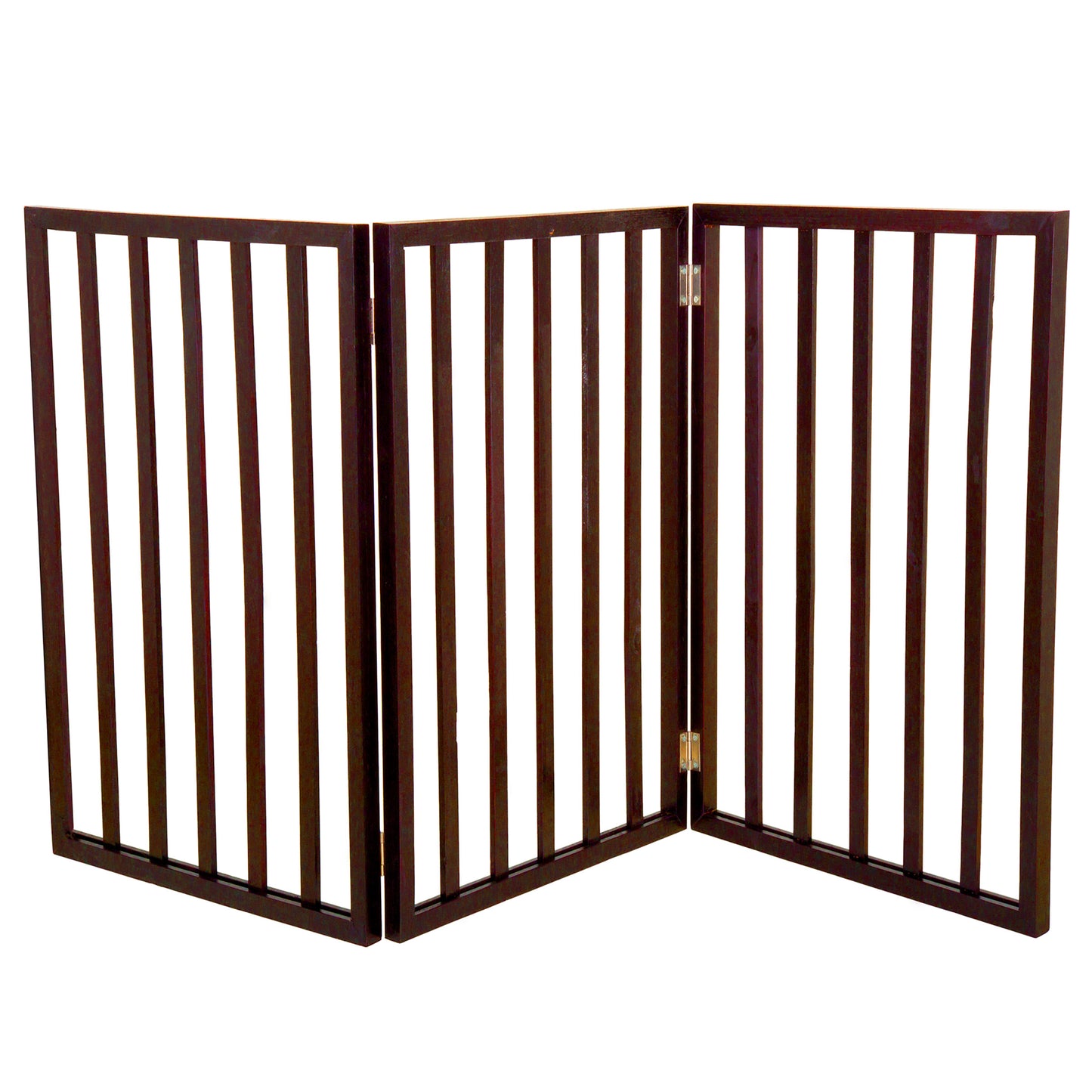 PETMAKER 3-Panel Foldable Pet Gate, Brown