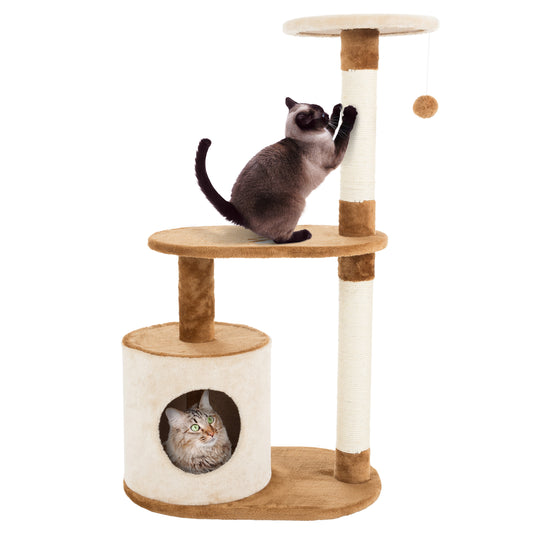 3-Tier Cat Tower with Scratch Posts
