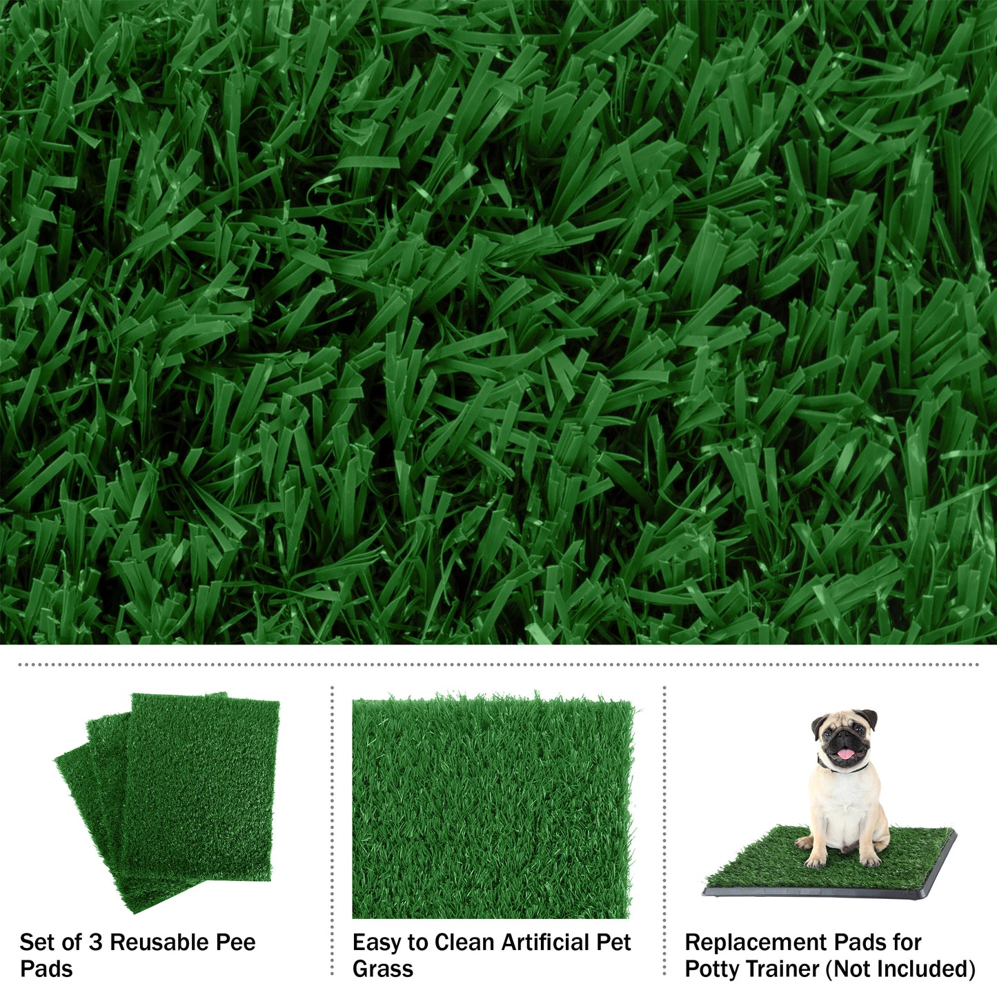 3 Replacement Turf Grass Pee Pads