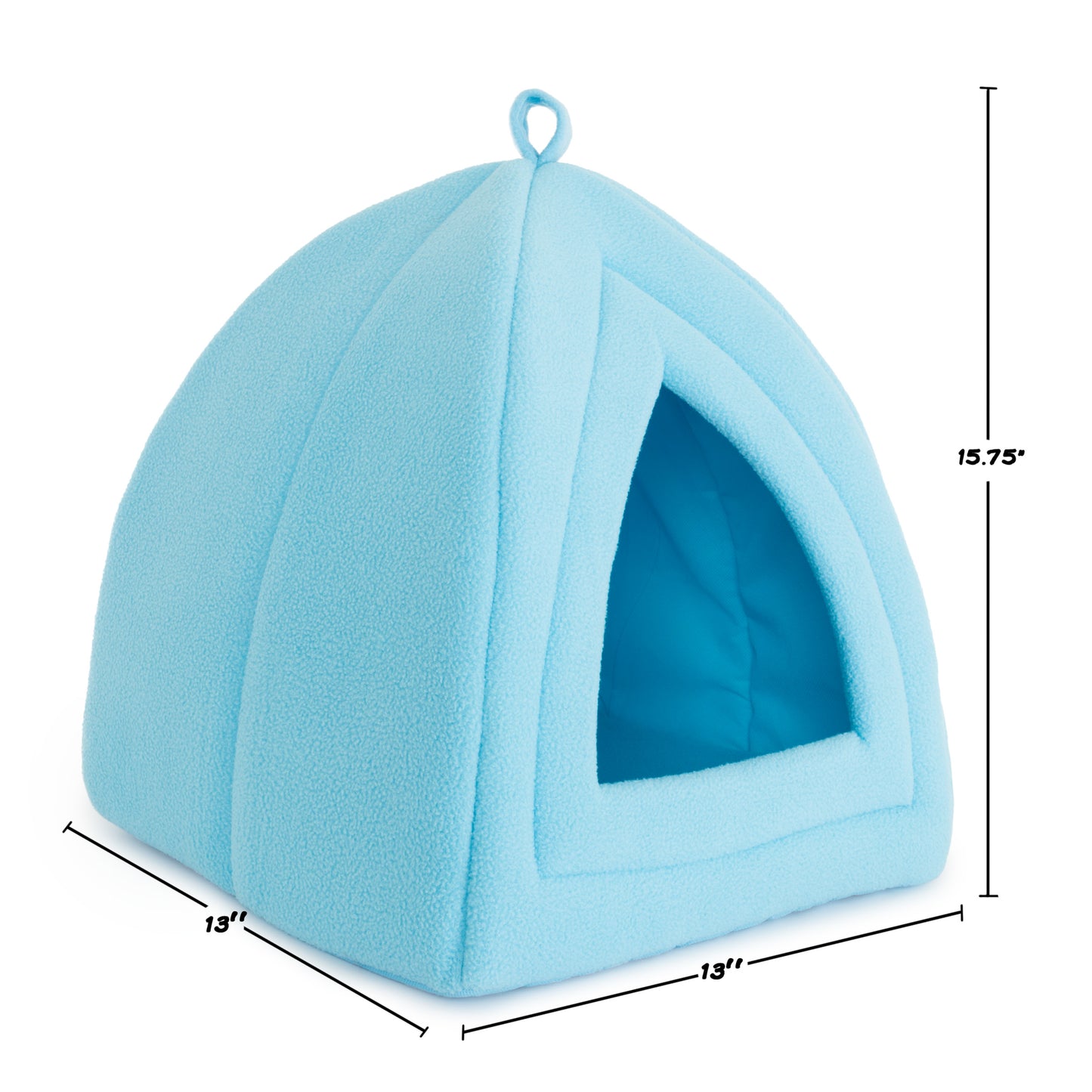 Pet Adobe Cat House for Small Animals, Blue