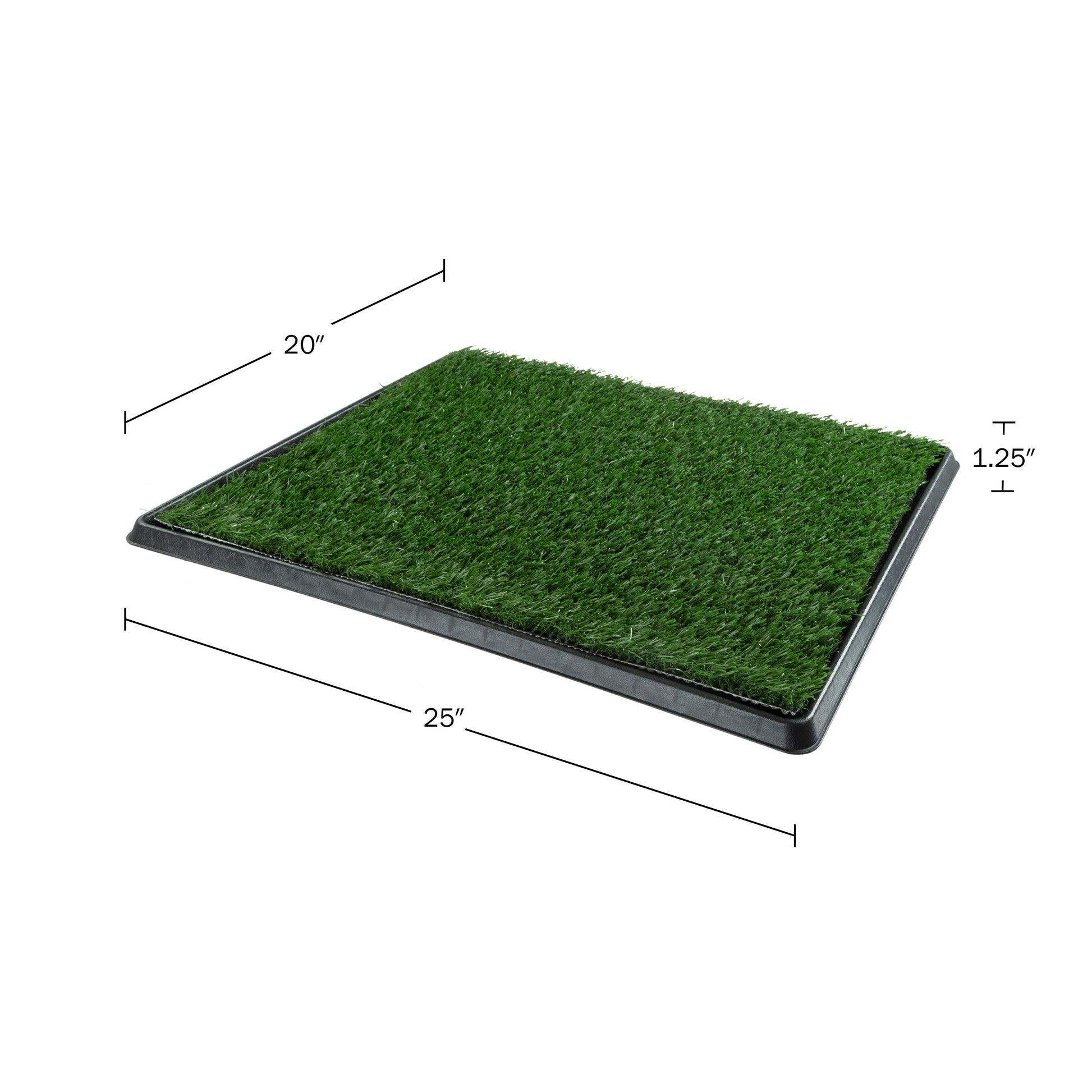 Dog Grass Pad with Tray, Artificial Grass Mats Washable Grass Pee Pads for Dogs, Pet Toilet Potty Tray for Puppy & Small Pet, Dogs Turf Potty Training