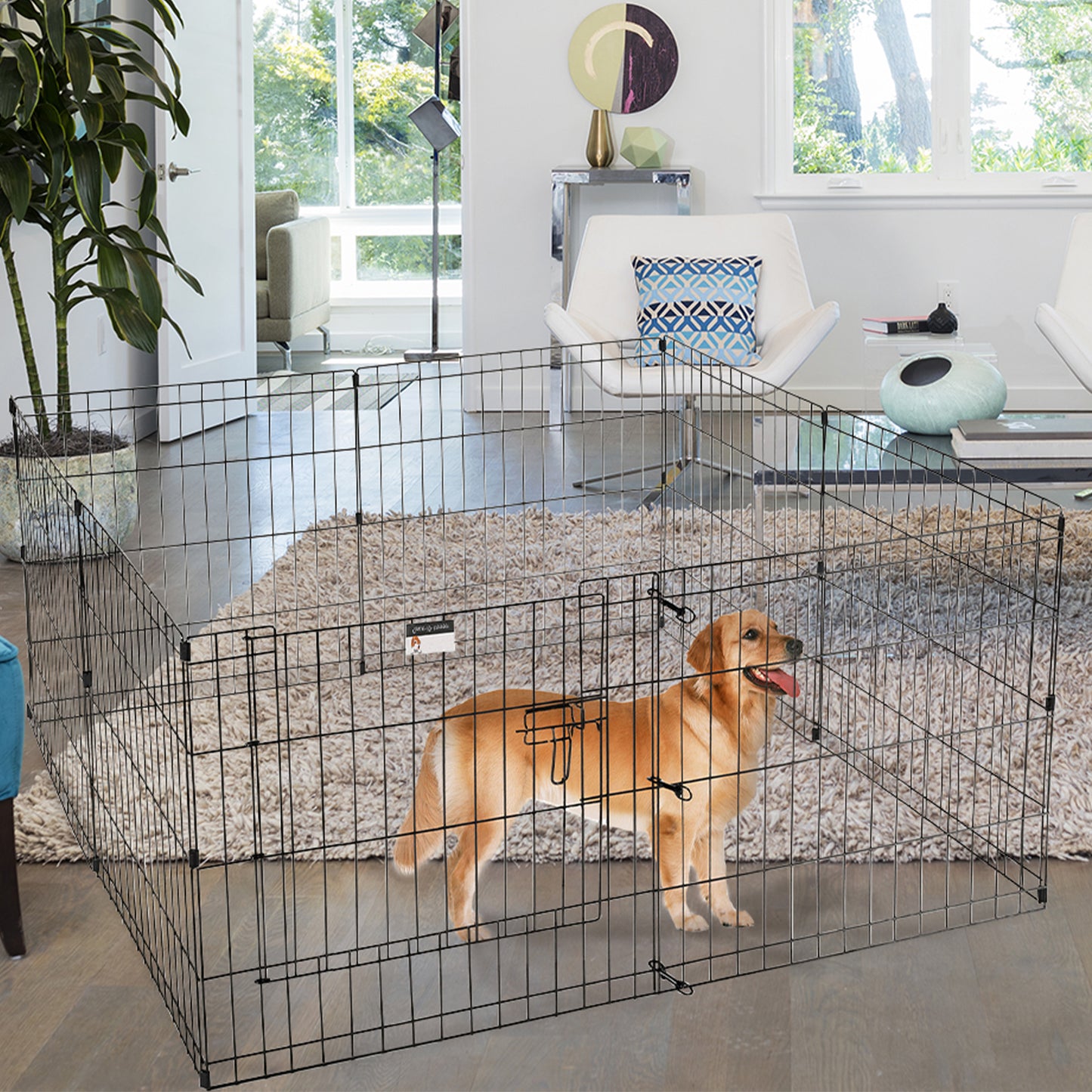 PETMAKER Indoor/Outdoor Foldable Dog Playpen