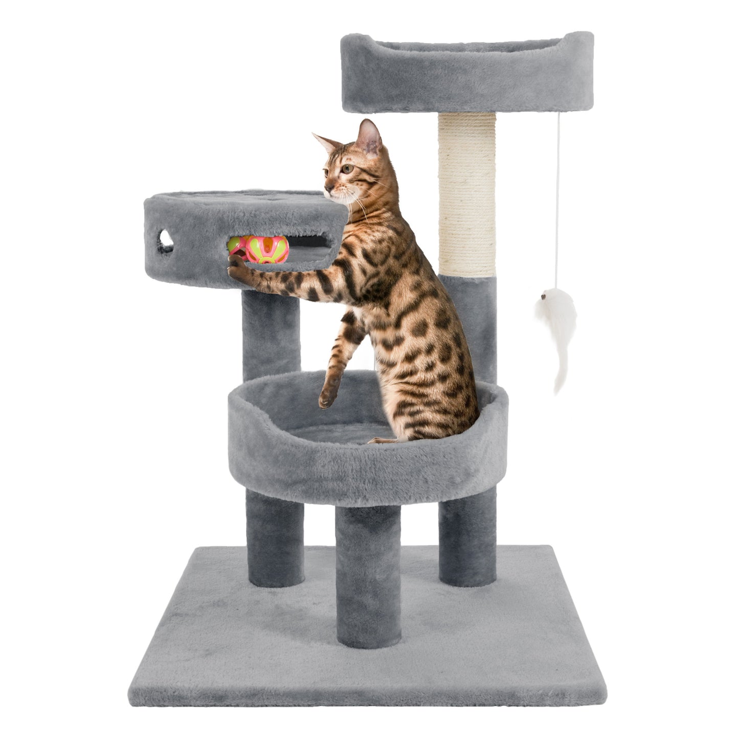 3-Tier Cat Tower with Play Area