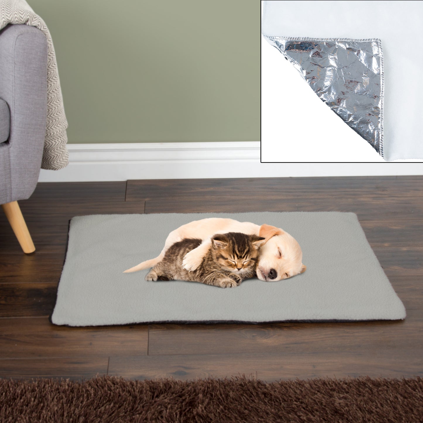 Self-Heating Pet Bed with Cover